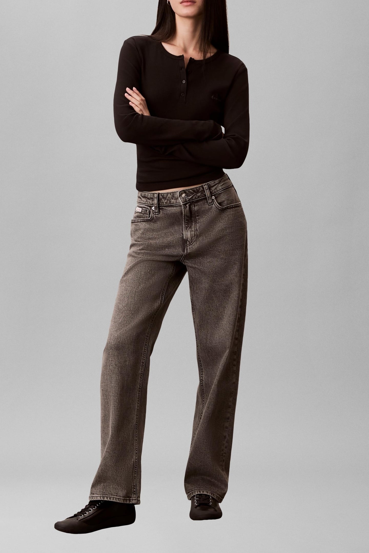 LS MONOLOGO CREW 2X2 BLACK 3