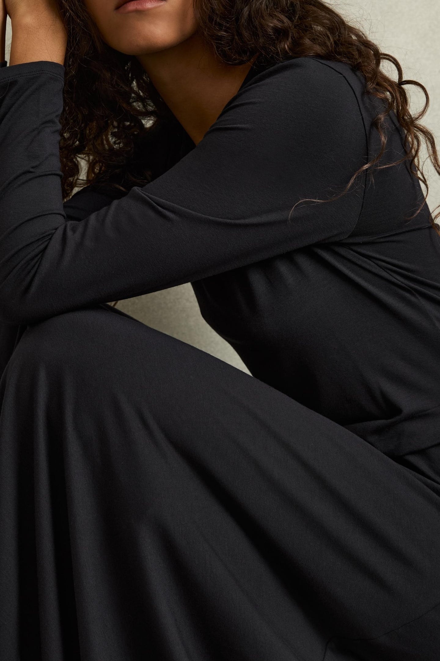 RUCHED PLAIN MIDI NAVY 4