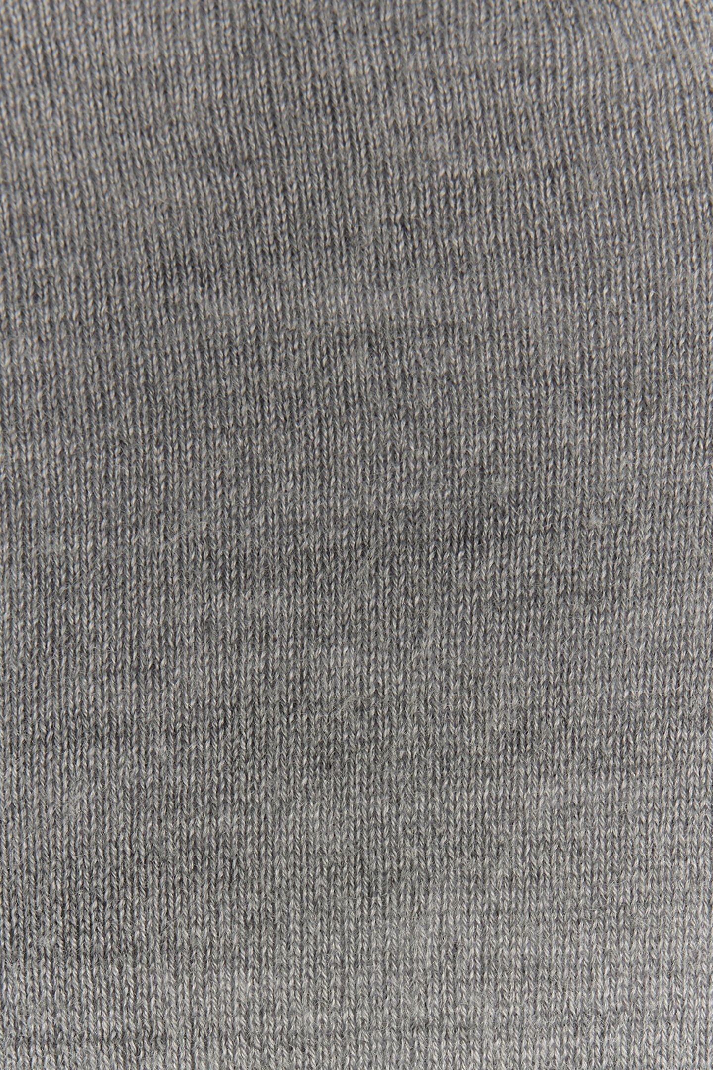 EMBROIDERED 1/4 ZIP MERINO KNIT MID GREY MARL 6