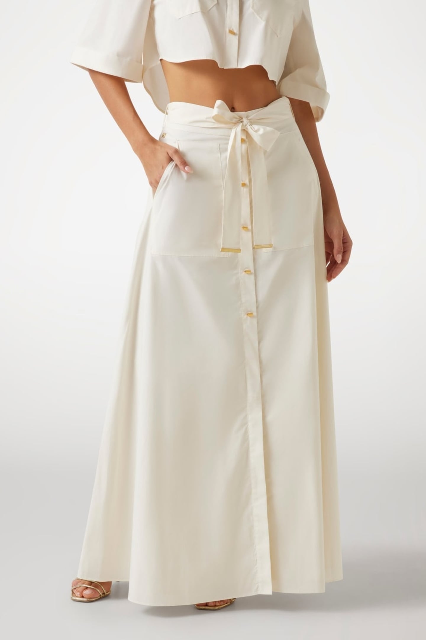 MARCIANO BY GUESS PAT LONG SKIRT SANDY SHORE 3