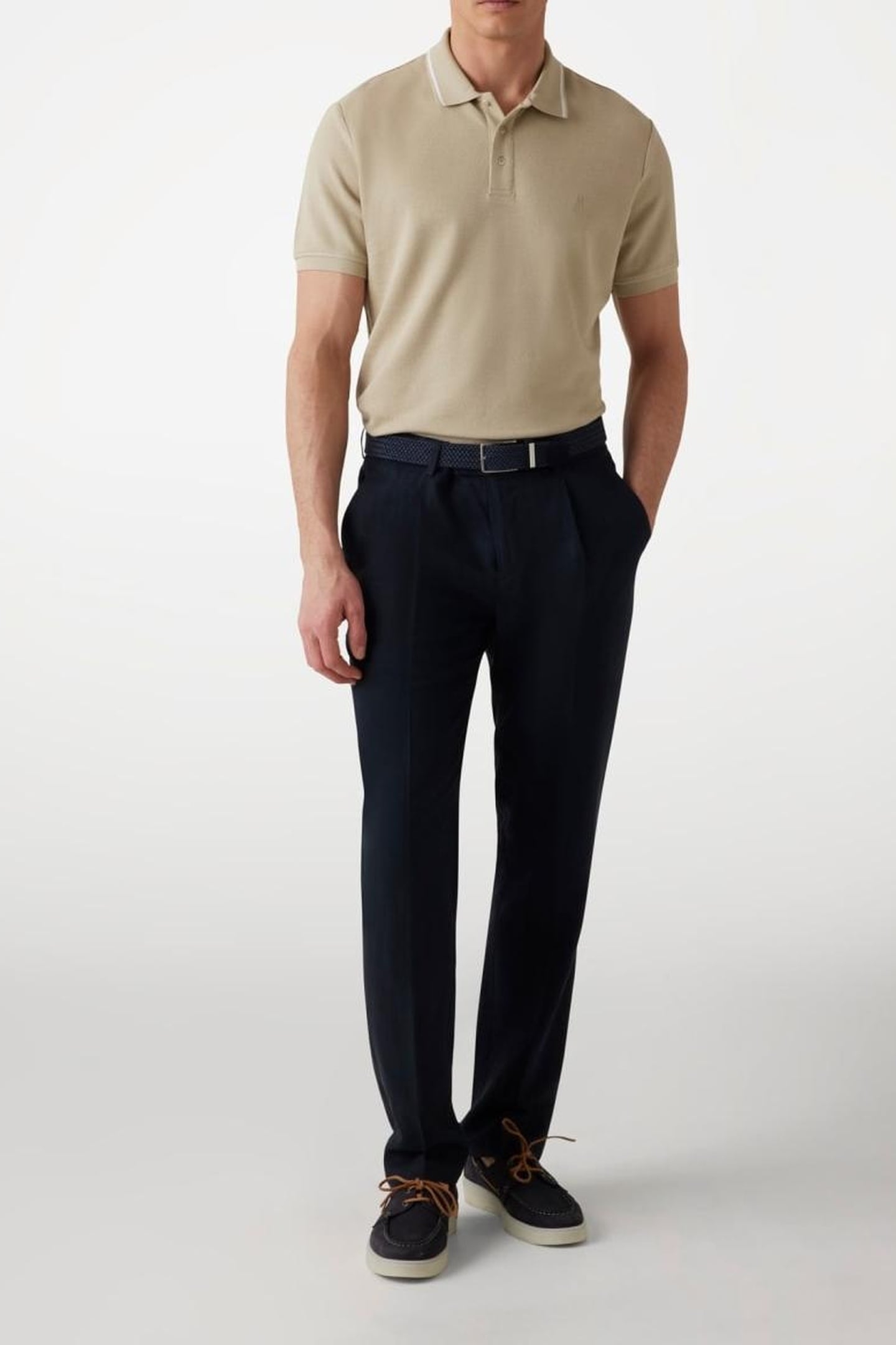 MARCIANO BY GUESS SS POLO OPEN PLACKET HAZEL WOOD 1