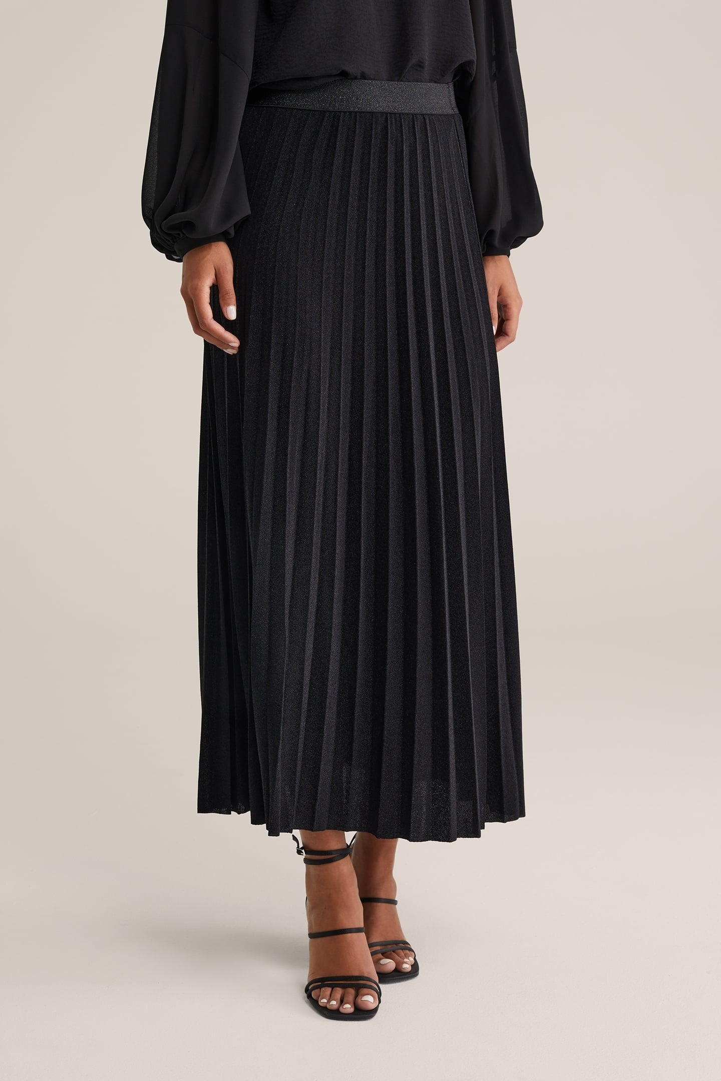 SKIRT MEDIUM LENGTH BLACK 1