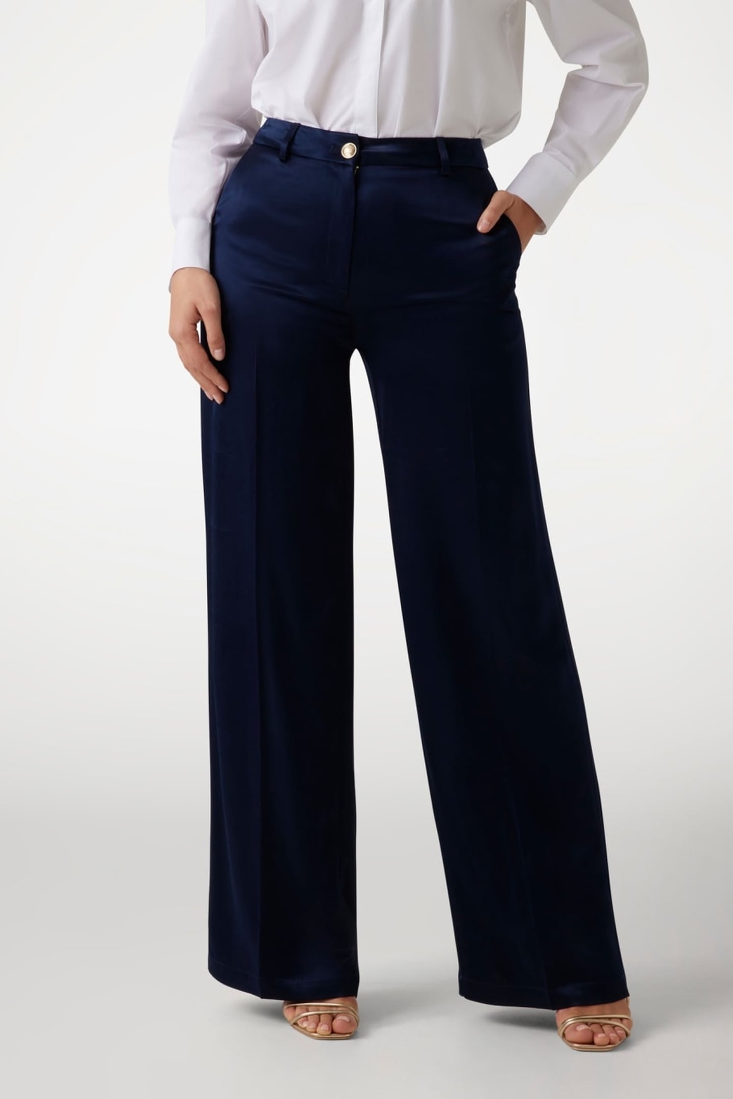 MARCIANO BY GUESS FANNIE STRAIGHT PANT NOCTURNAL NAVY 2