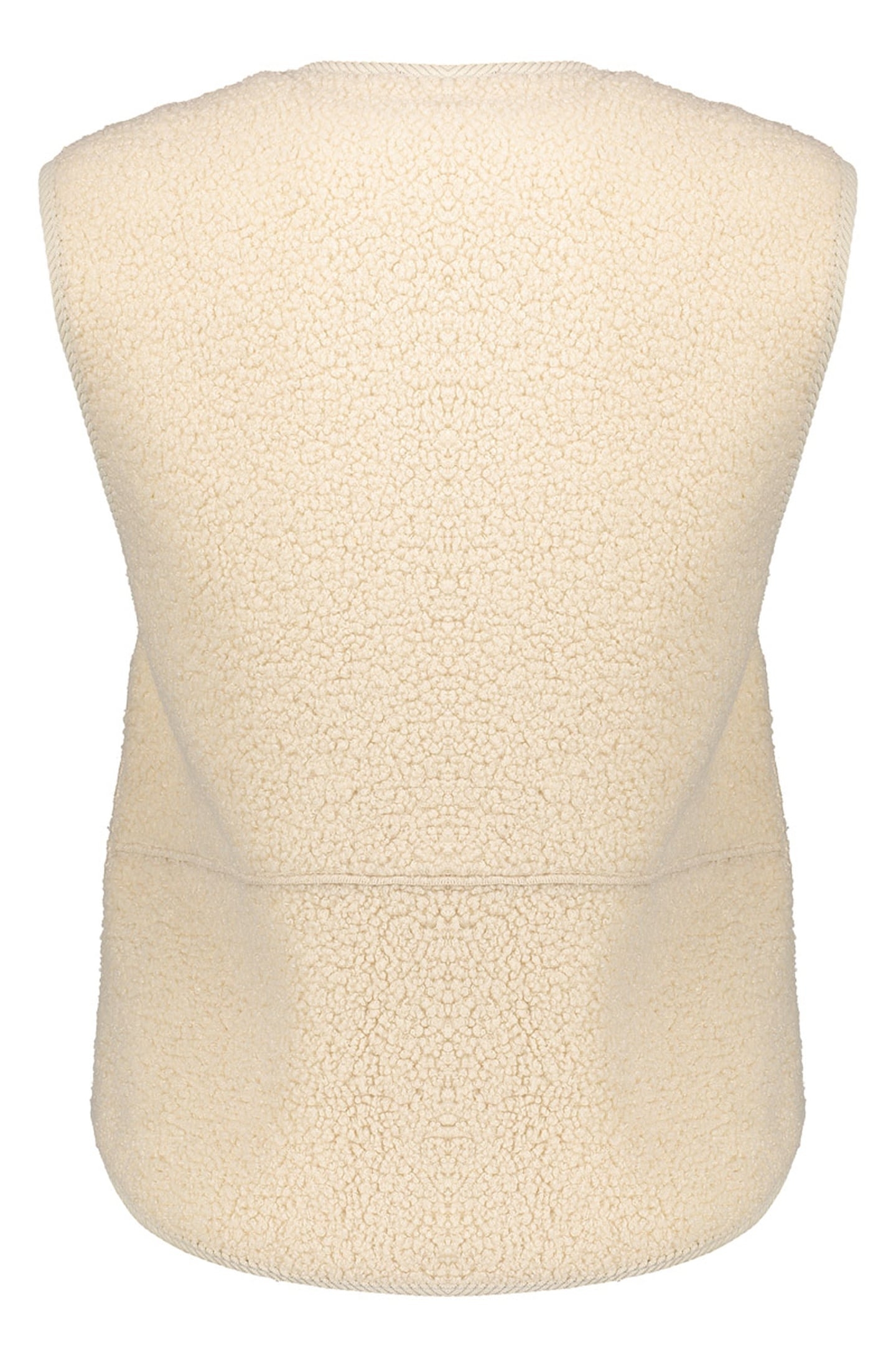 GILET TEDDY + ZIPPER CREAM 2