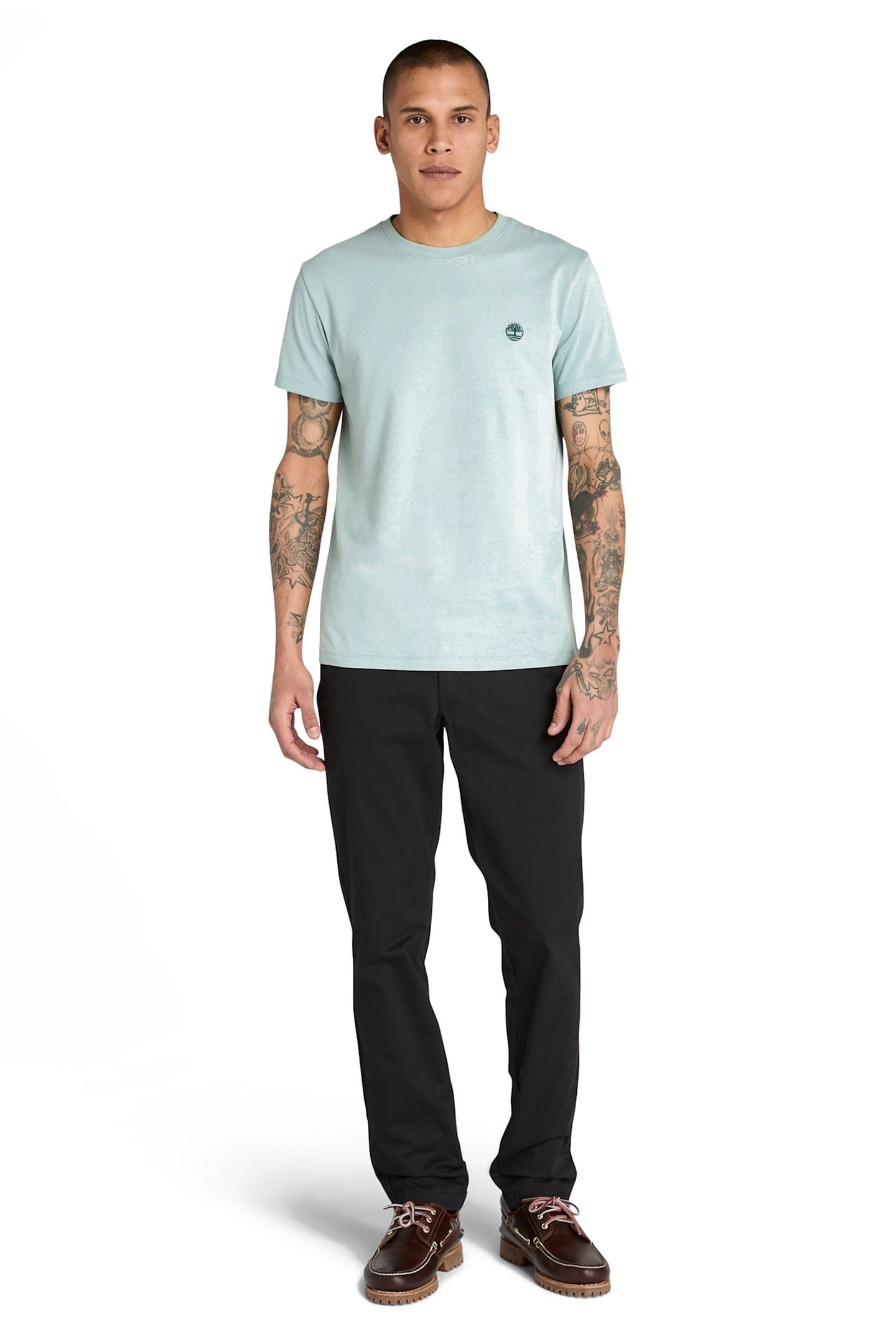 DUNSTAN RIVER SHORT SLEEVE TEE SILVER BLUE 3