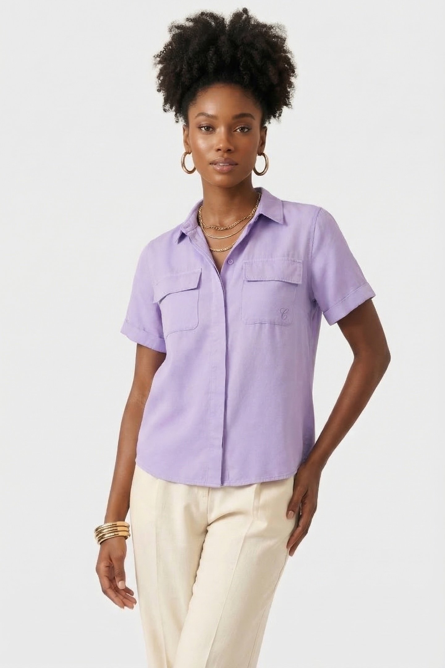 COMMA BLOUSES LILAC 1
