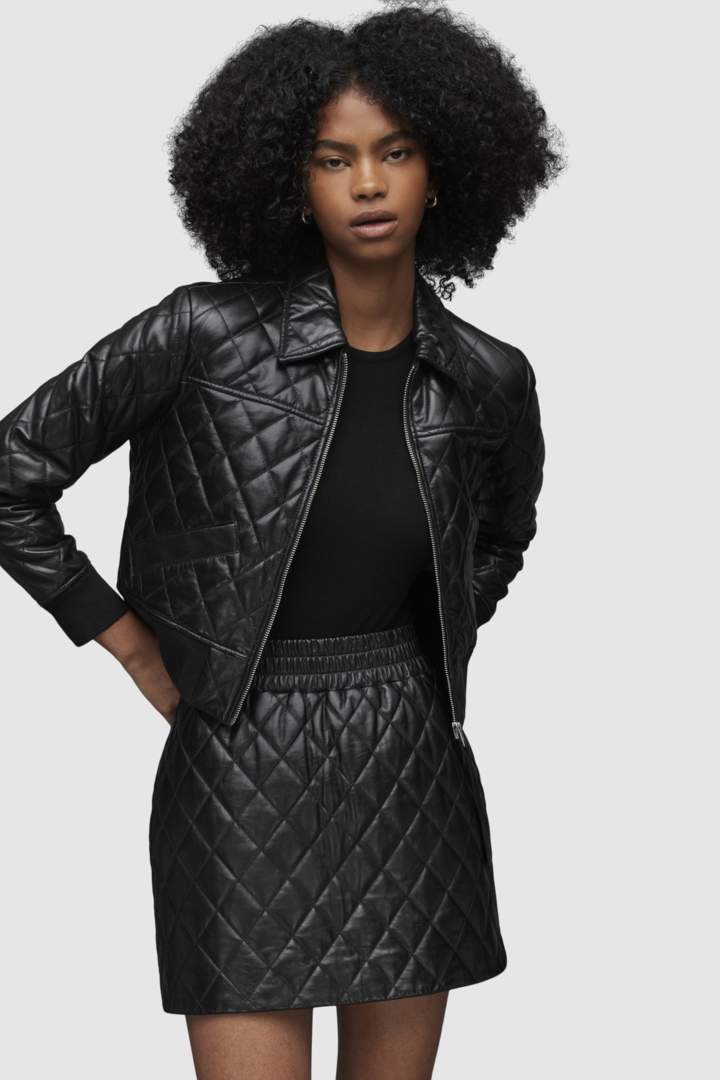 QUINN BOMBER HIGH SHINE BLACK 2
