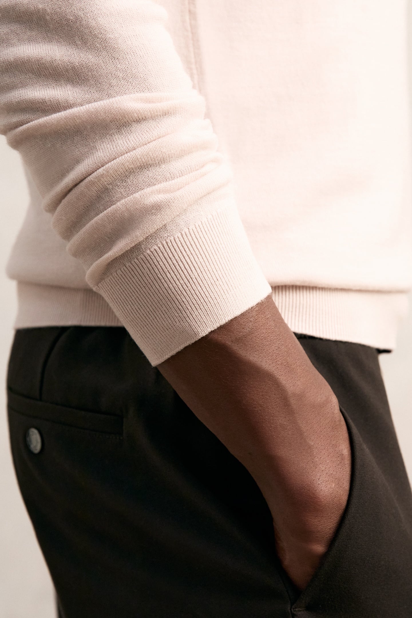 LS HALF ZIP FUNNEL MERINO WOOL JUMPER BEIGE 6