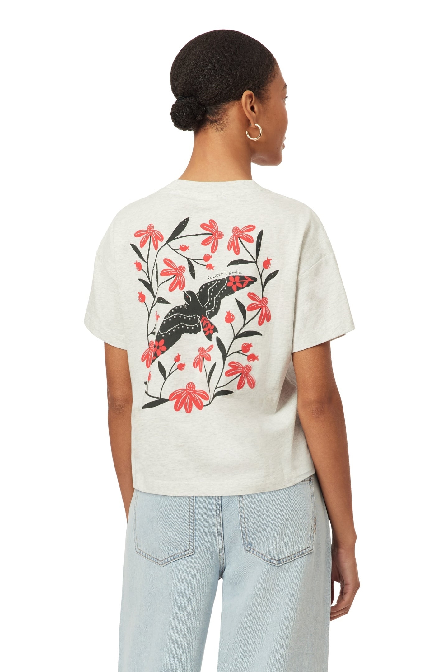 BOXY CROP TEE LIGHT GREY HEATHER 3