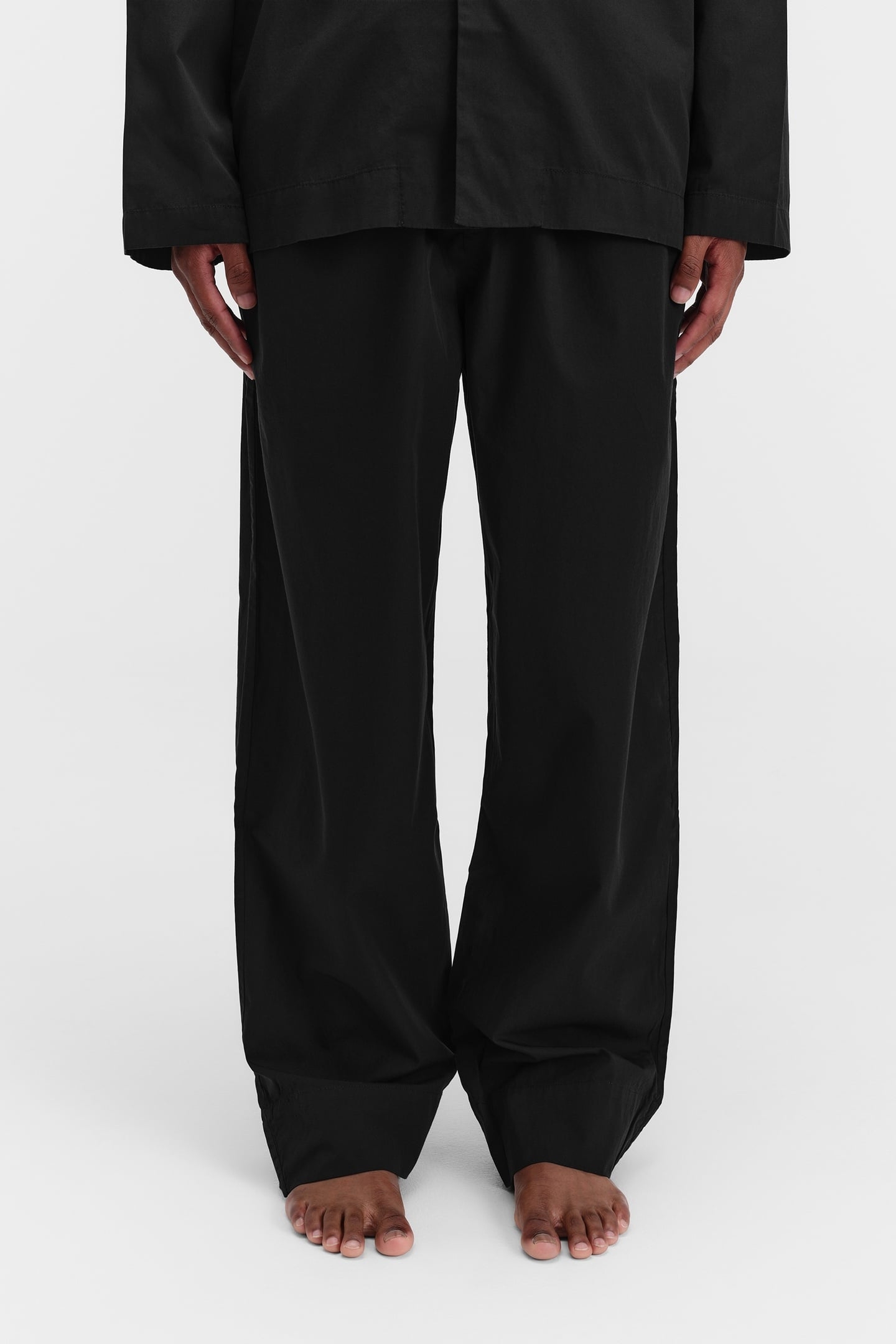 UNISEX POPLIN, PYJAMAS PANTS ALL BLACK 2