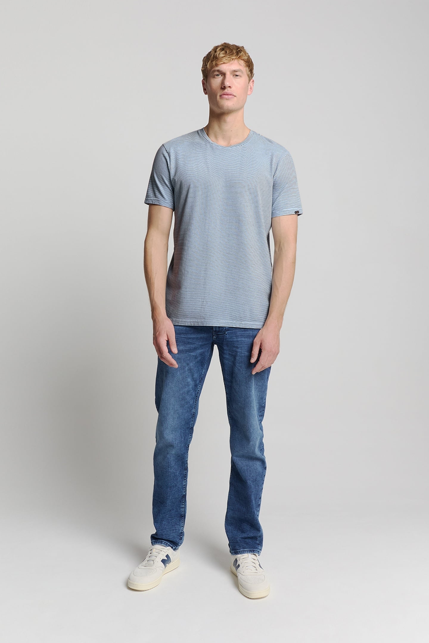 T-SHIRT CREWNECK STRIPES SKY 2