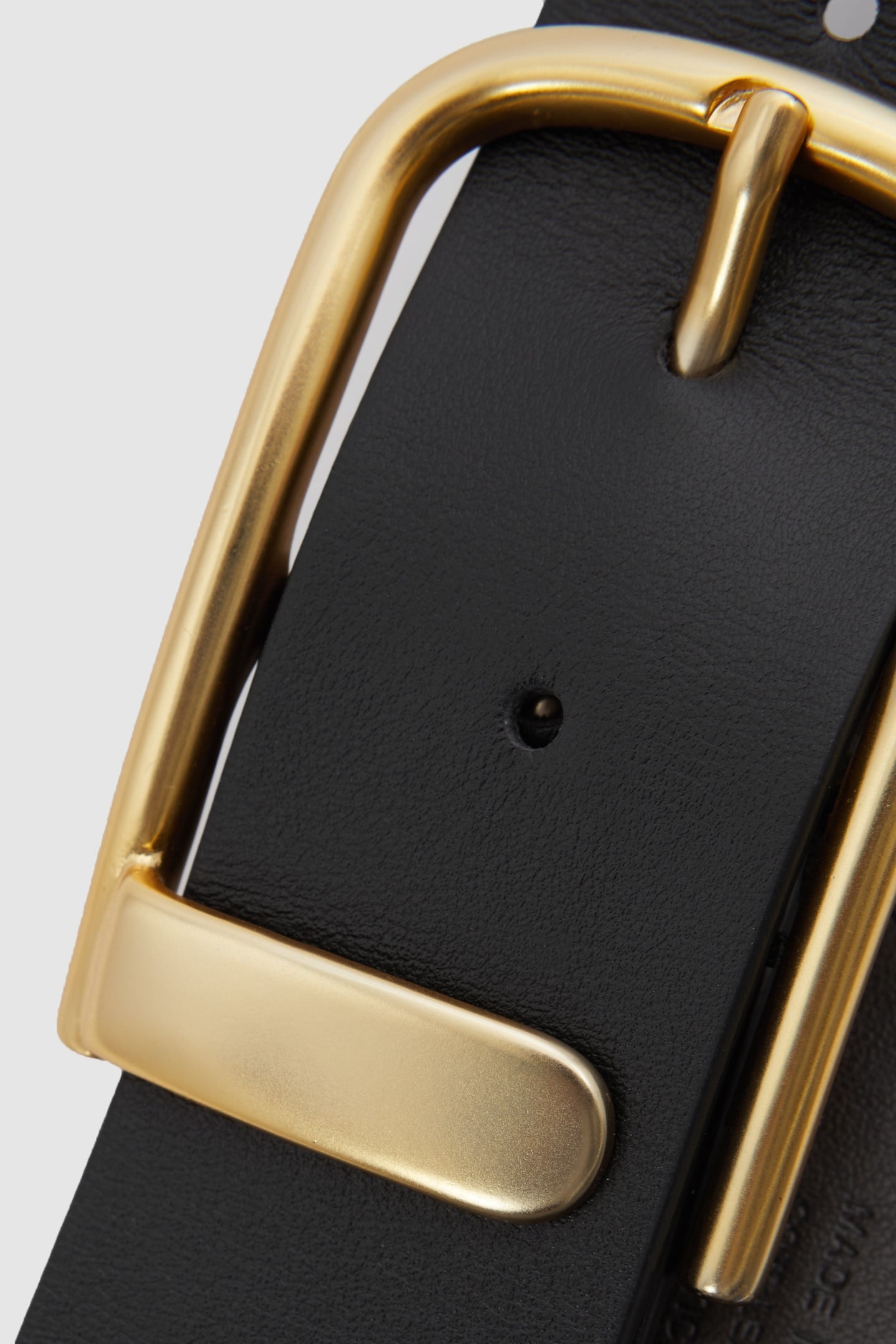 LEATHER HALF KEEPER BELT BLACK 4