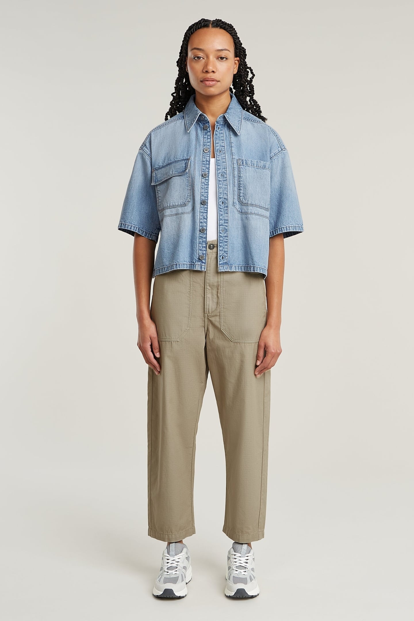 REMIX SHIRT S\S SUN FADED BLUE MIST 1