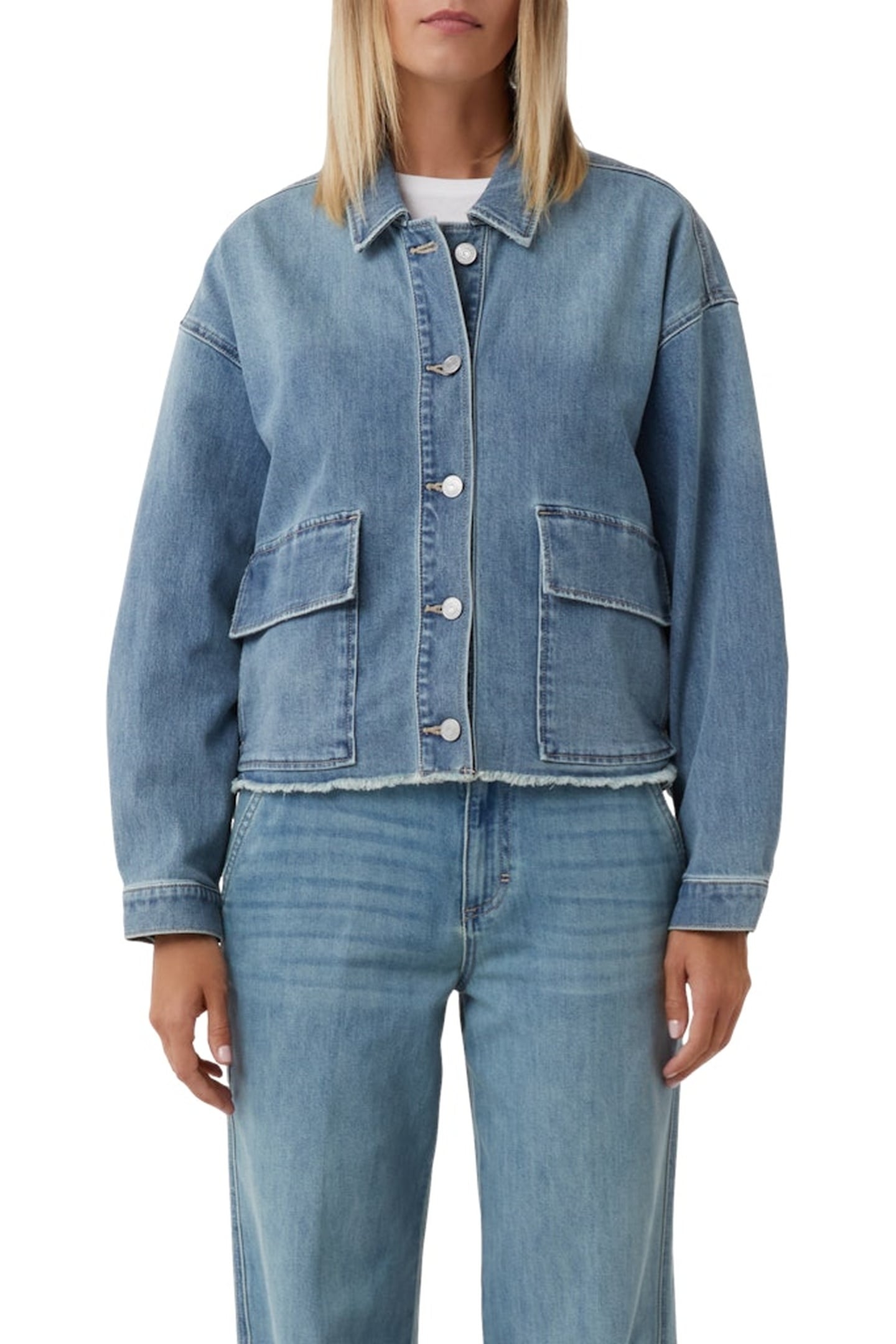 COMMA JACKETS INDOOR BLUE DENIM 1