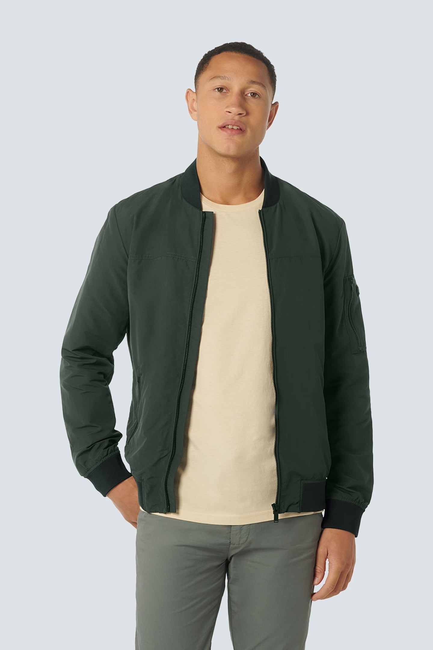 JACKET SHORT FIT BOMBER DARK STEEL 1