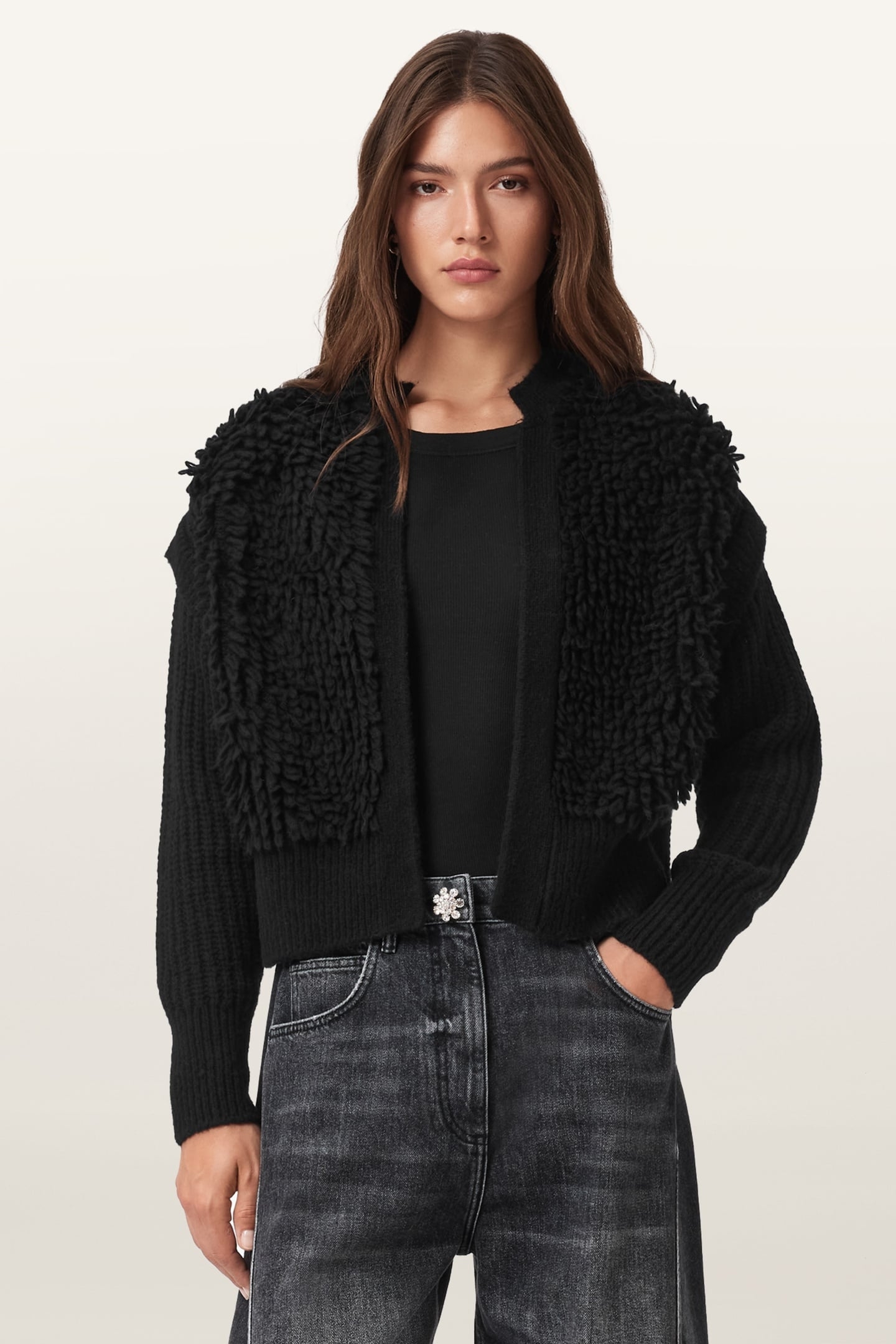 ELIAS CARDIGAN BLACK 1