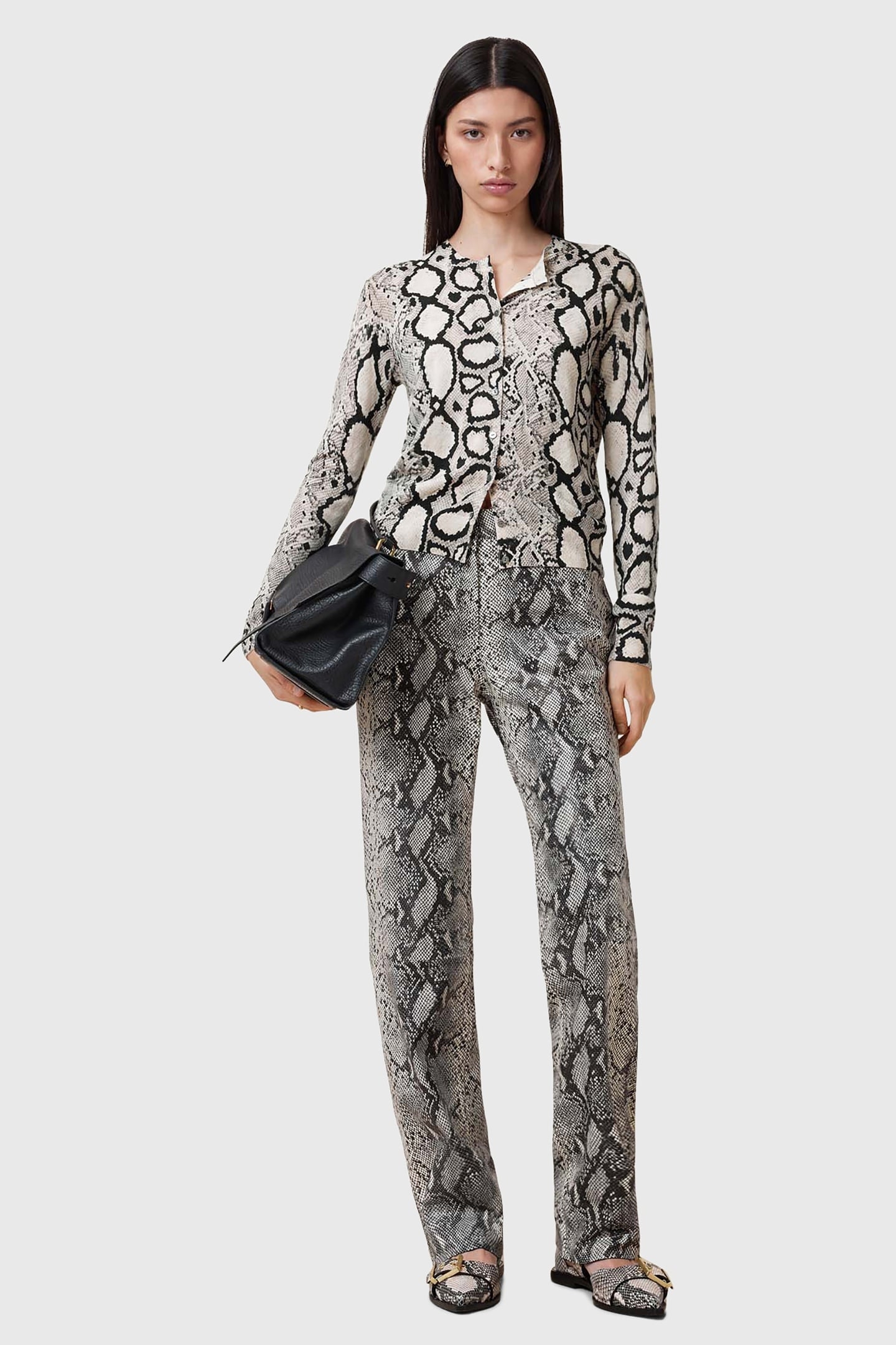 SAIGE SNAKE TROUSER NATURAL WHITE 2