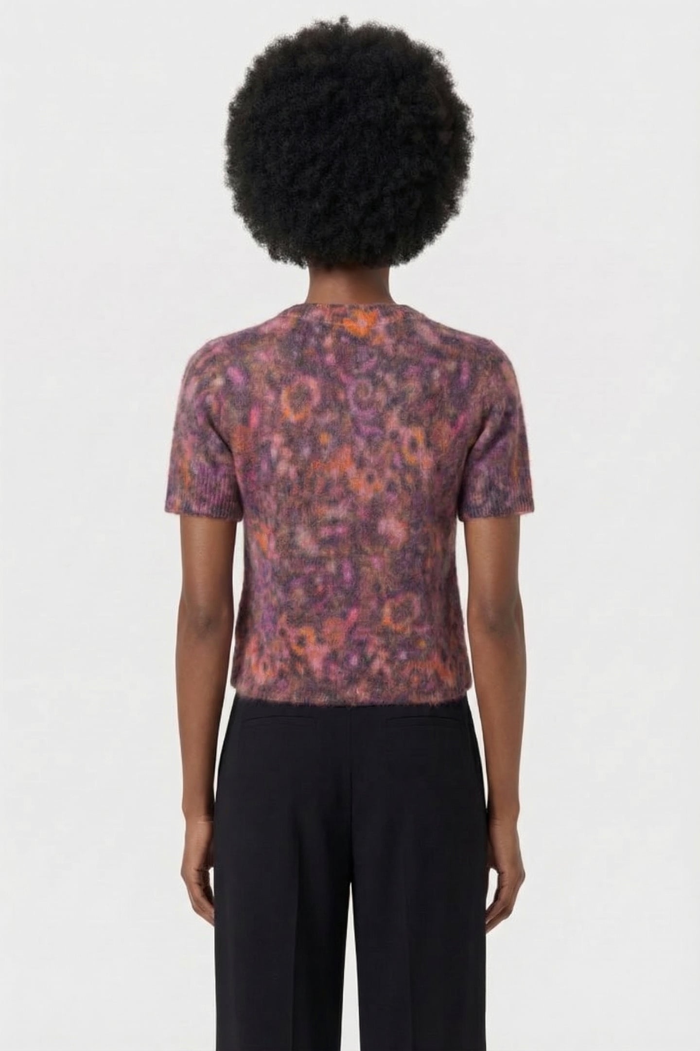 KNITTED SS TOP AUBERGINE 2