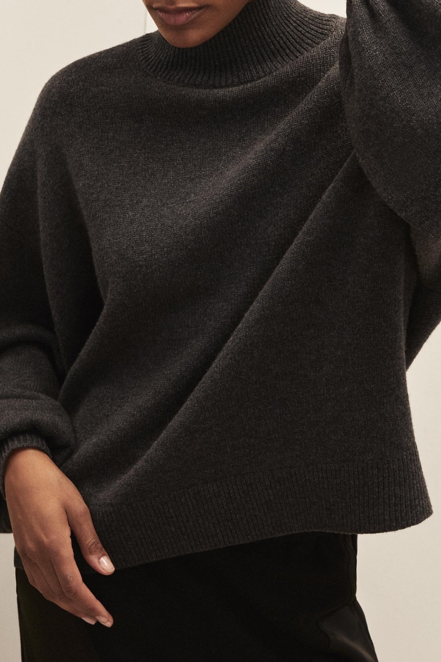 BATWING JUMPER CHARCOAL GREY 4