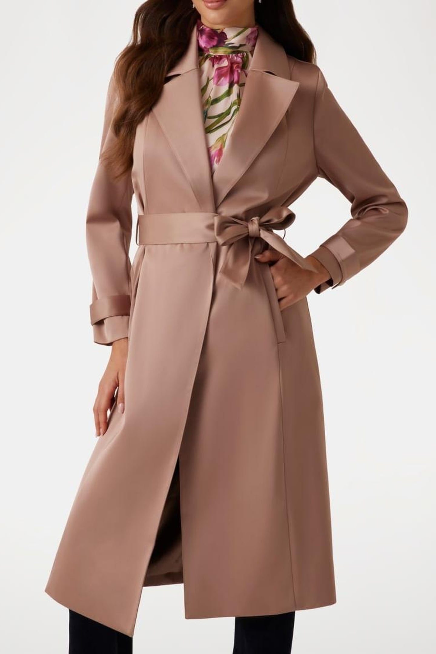 MARCIANO BY GUESS ELEONOR TRENCH BISQUIT SHADE MULTI 1