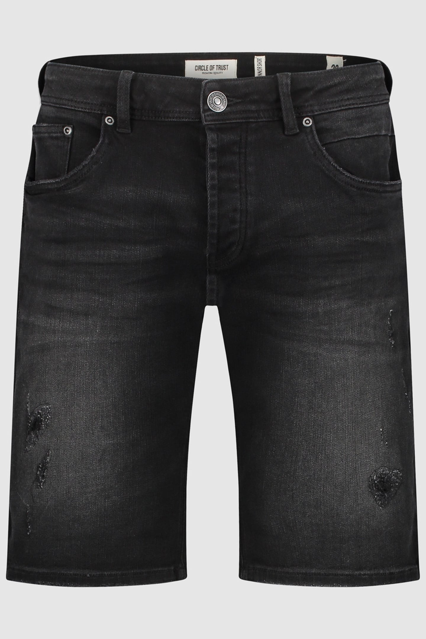 CONNOR DENIM SHORT BLACKED SMOKE 1