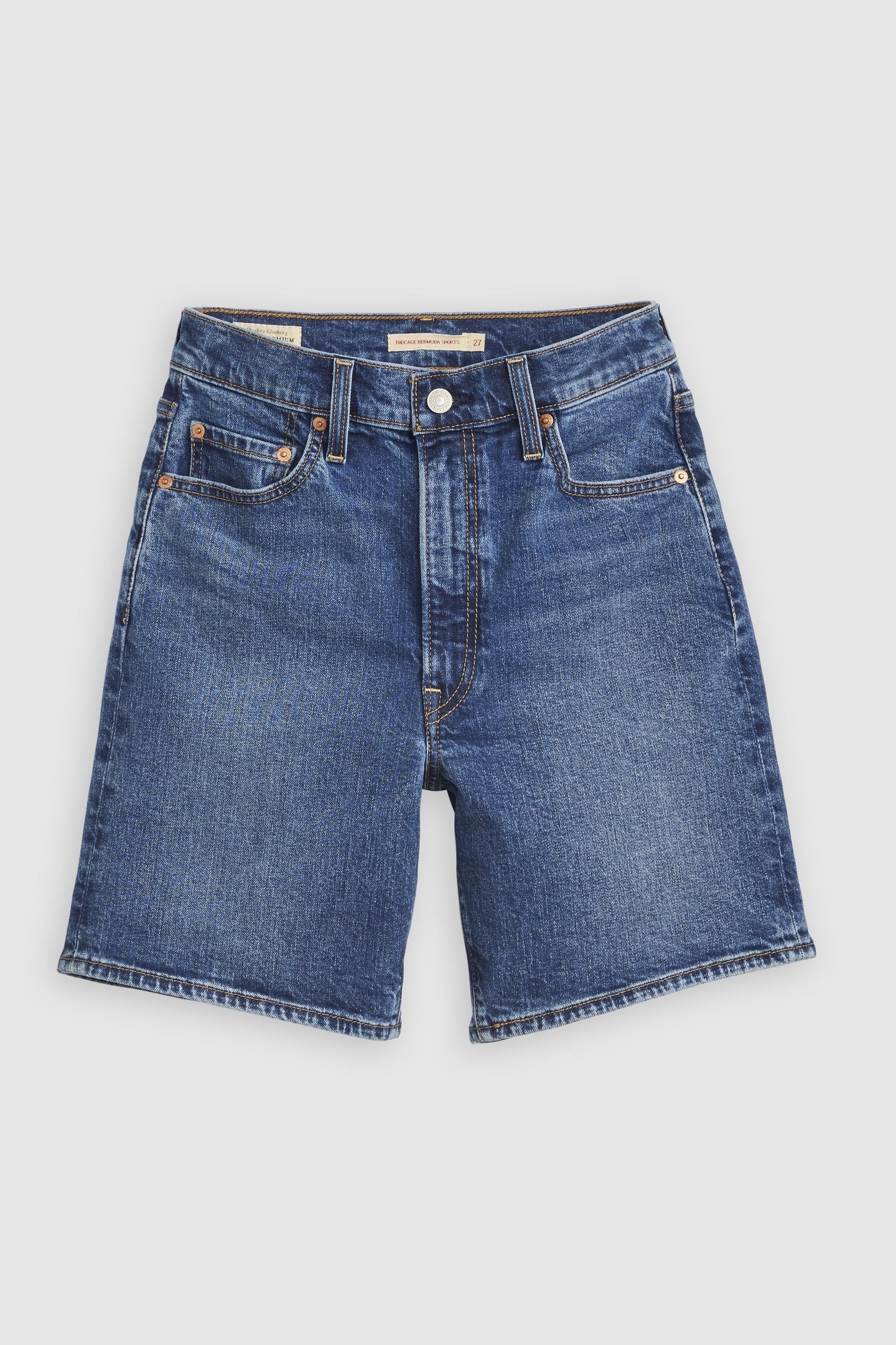 RIBCAGE BERMUDA SHORTS BLUE 6
