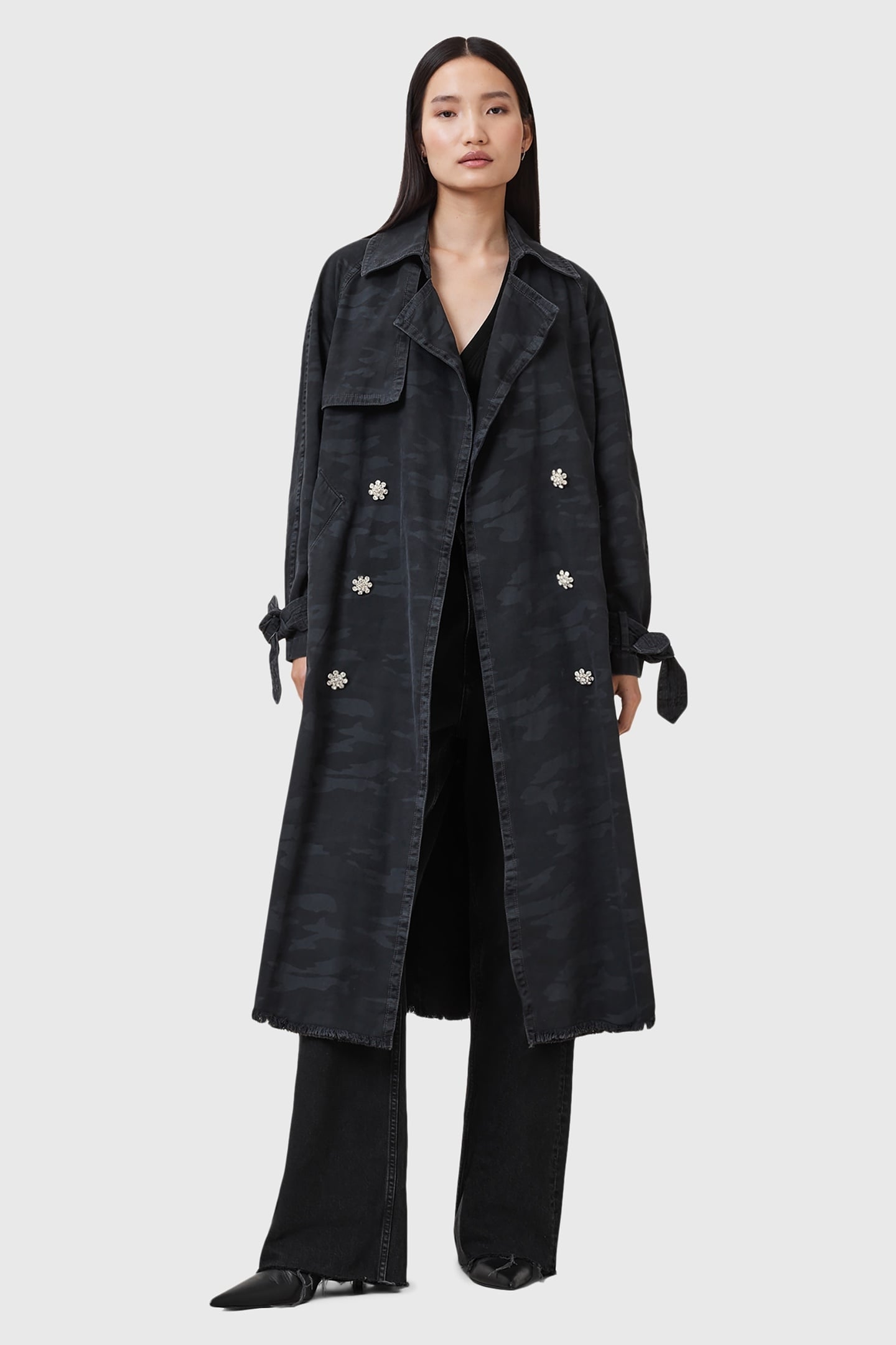 KIKI CAMO TRENCH INK BLUE 1