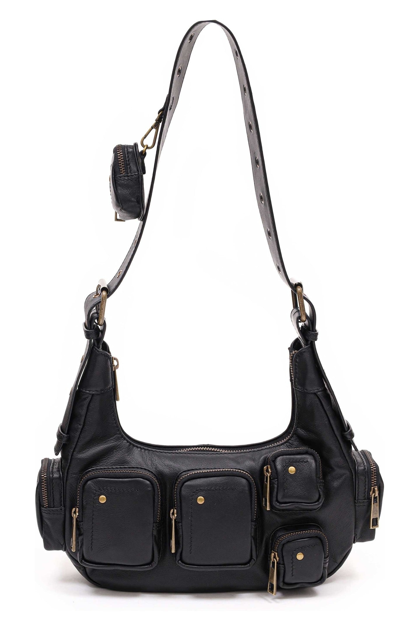 SALLY SMALL POCKET SHEEP BLACK W. GOLD 2