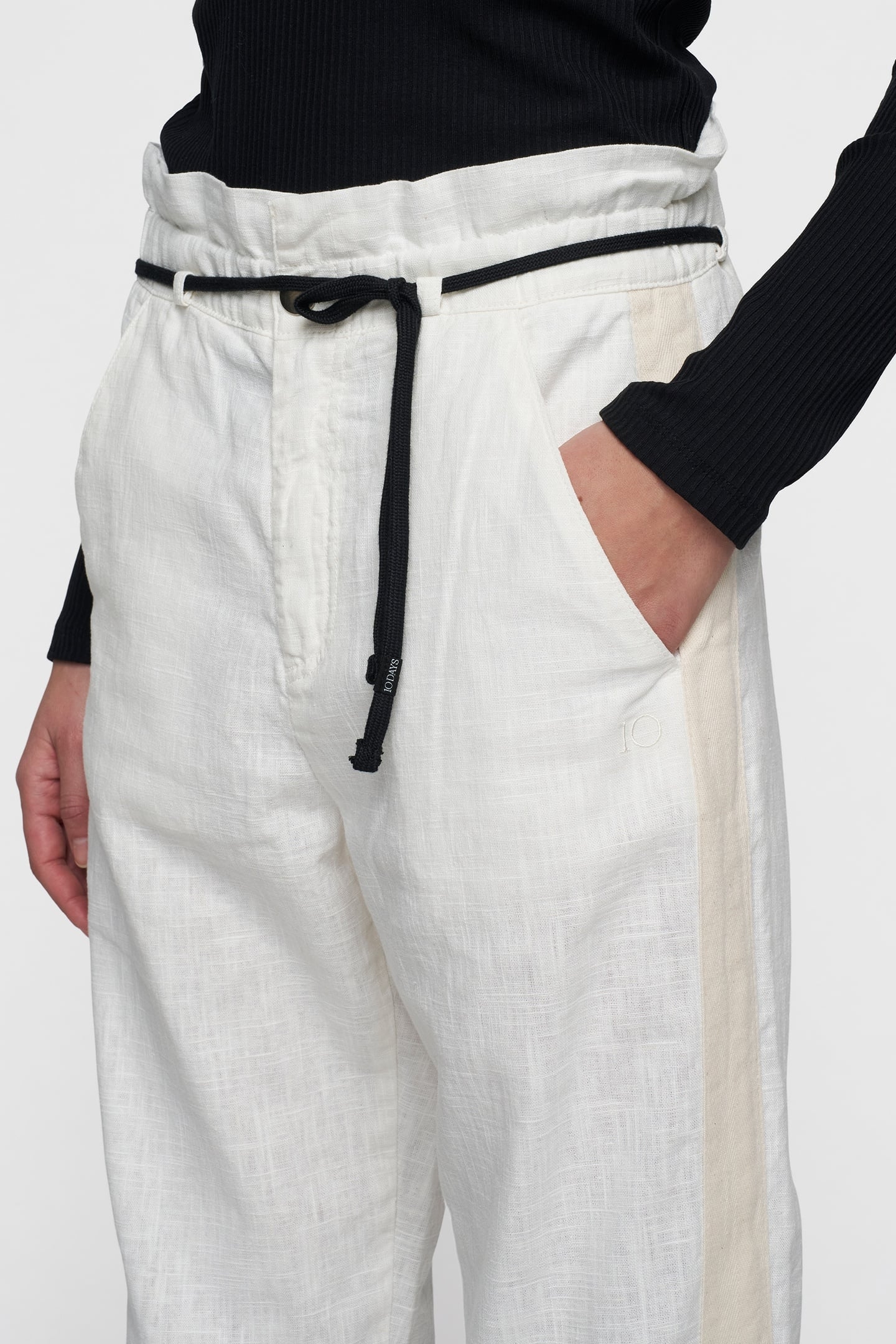 PAPERBAG PANTS ECRU 7