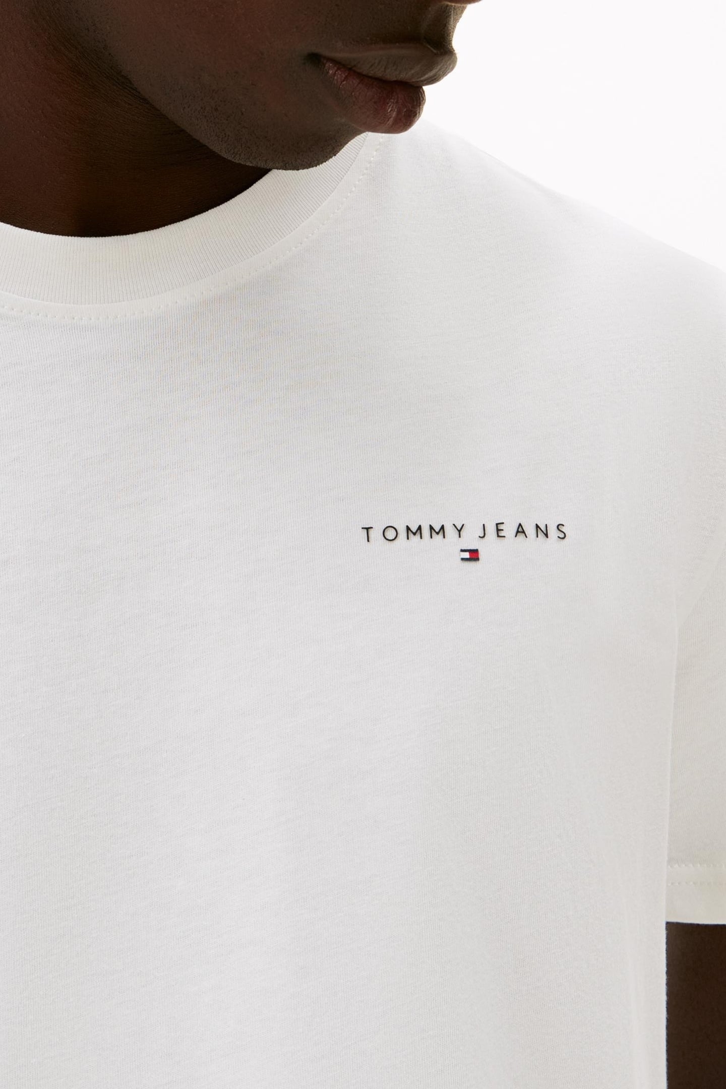 SLIM LINEAR SS T-SHIRT ECRU/DARK NIGHT NAVY 6