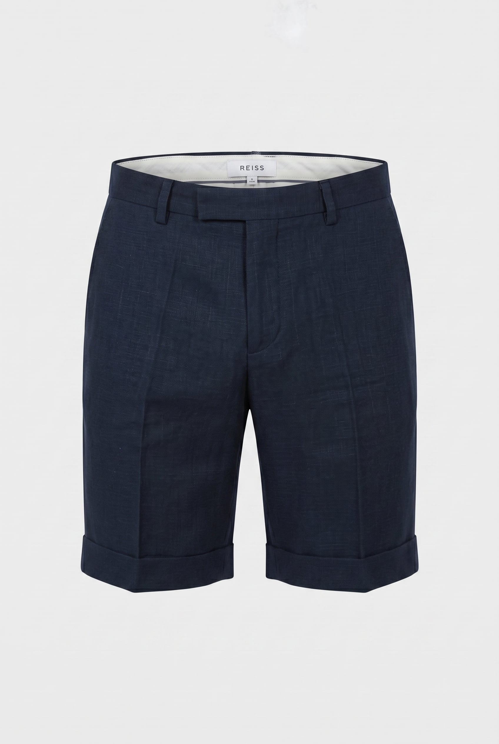 LINEN SHORT NAVY 3