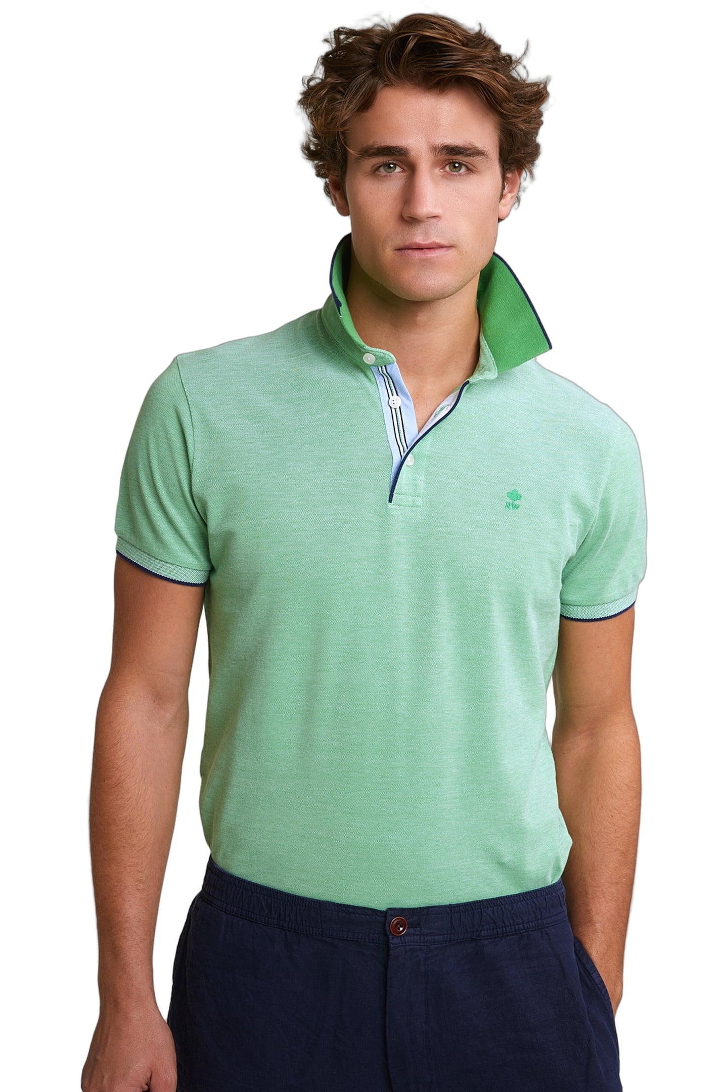 CUSTOM FIT COTTON STRETCH POLO BREADFRUIT 1