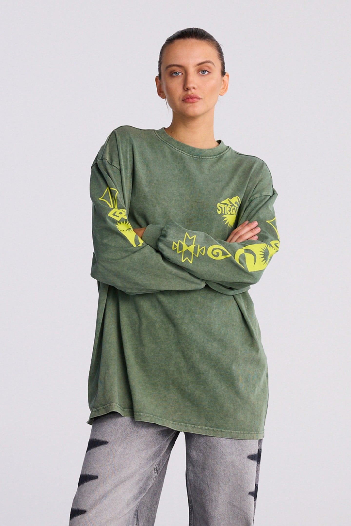 BENJAMIN SKATE LONGSLEEVE GREEN 1