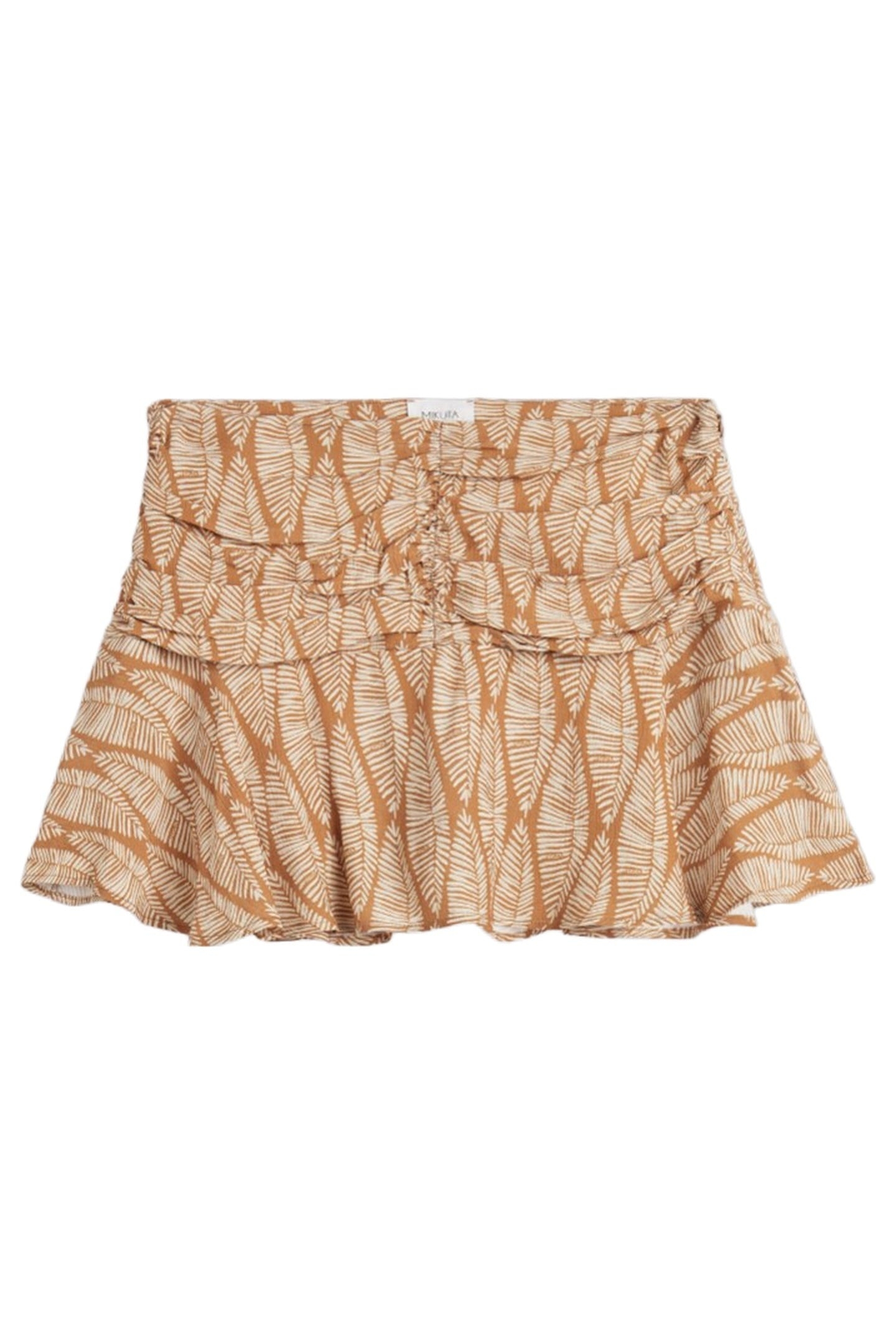 THE PRINTED DRAPED SKORT BROWN 3