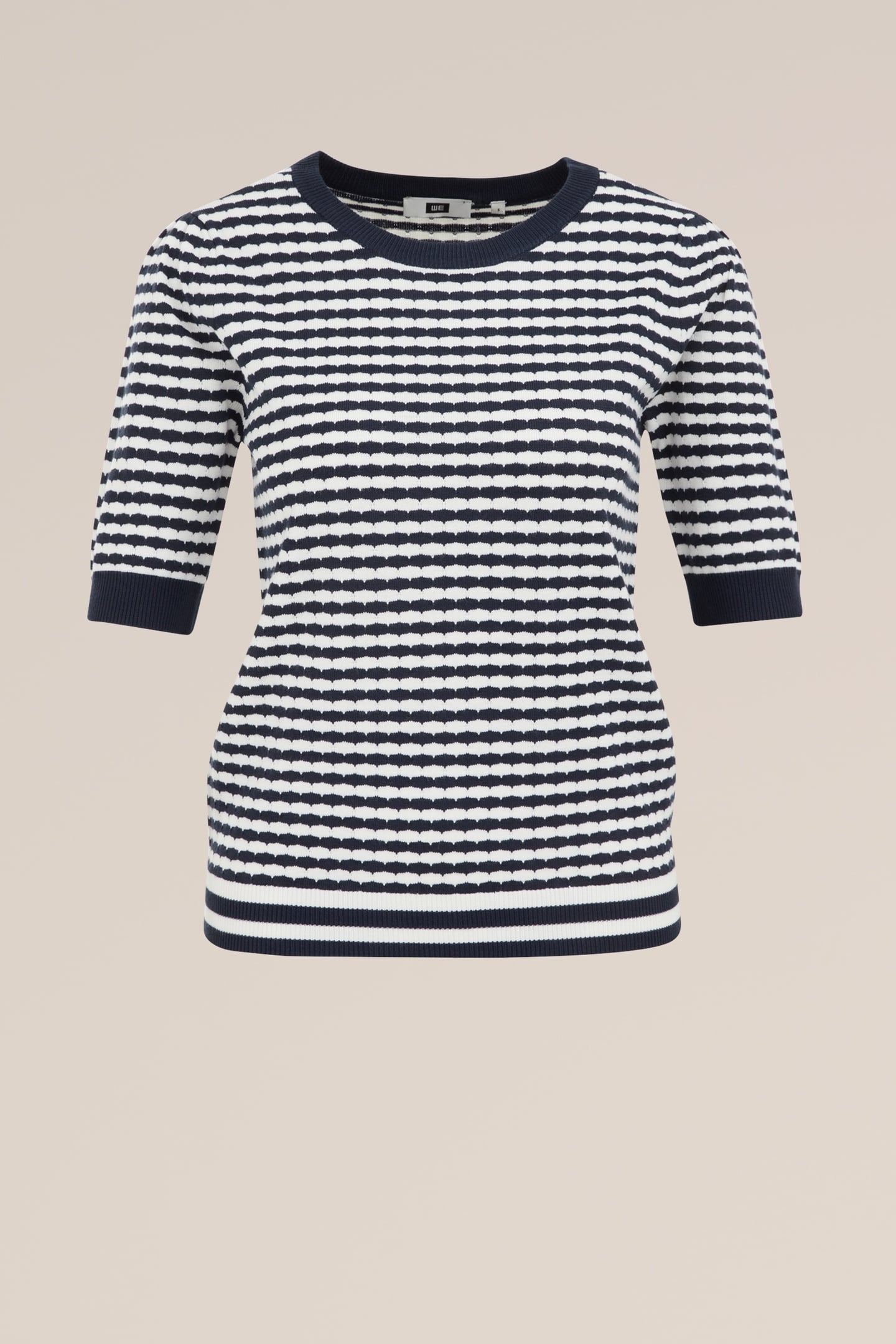 KNITTED PULLOVER NAVY BLUE 4