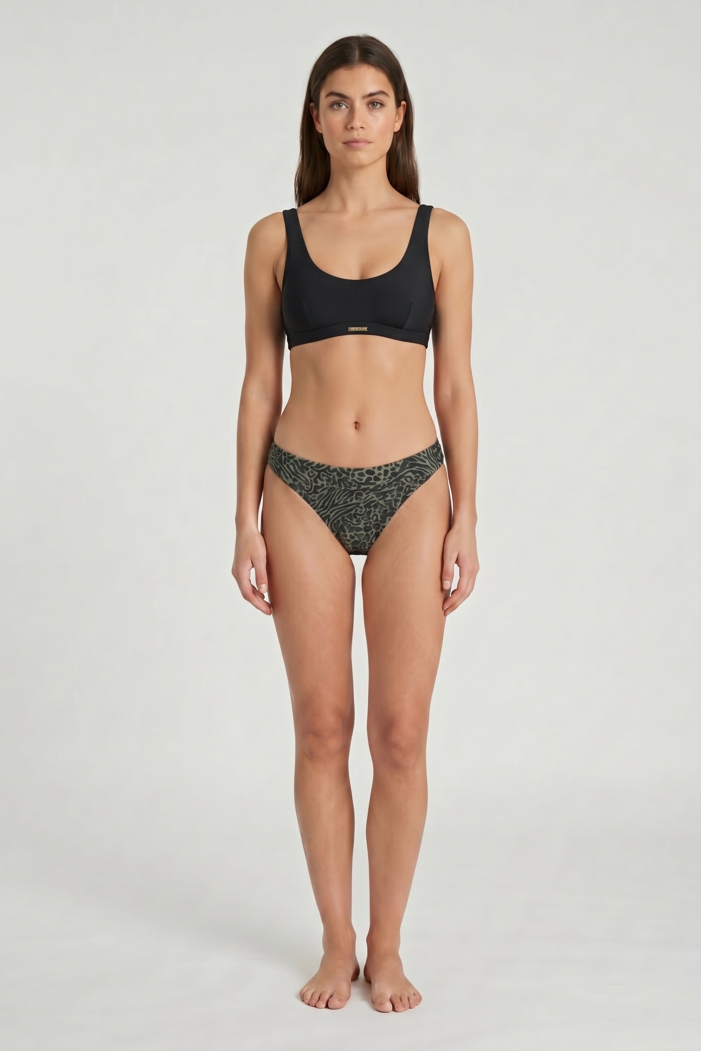 REGULAR BIKINI BOTTOM MIX ANIMAL FOREST GREEN MIXED ANIMAL 1