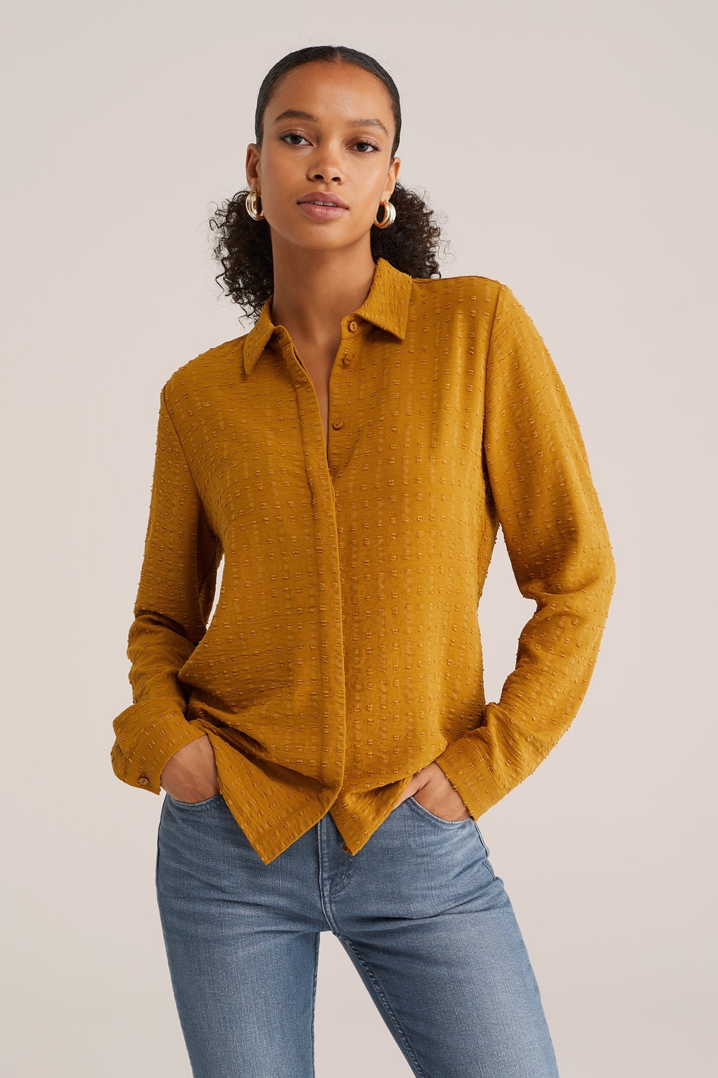 BLOUSE MUSTARD YELLOW 2