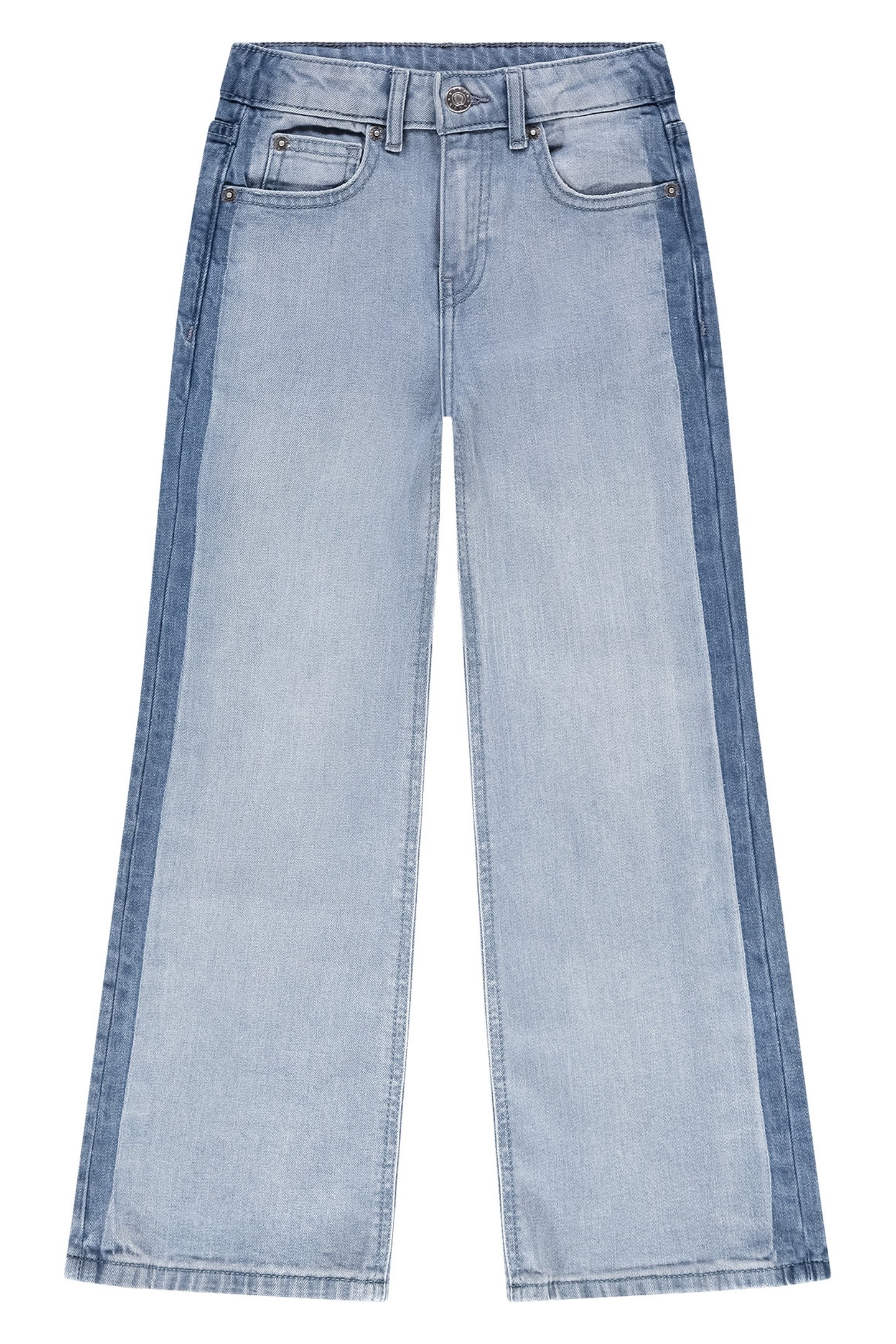 GINNA WIDE LEG JEANS LIGHT/ MID BLUE DENIM 1