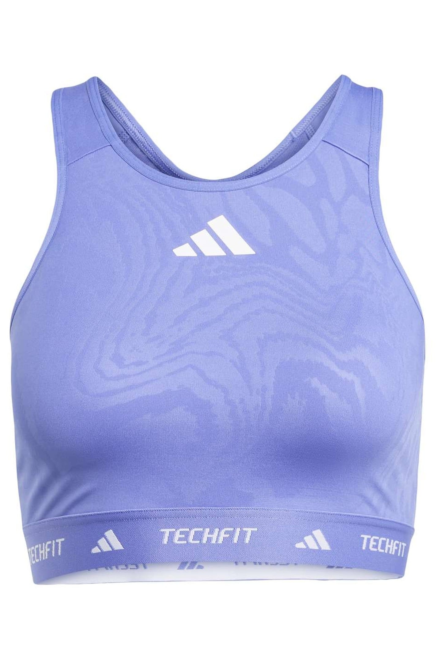 PERFORMANCE TECHFIT MEDIUM-SUPPORT HIGH-NECK PRINT BRA 7