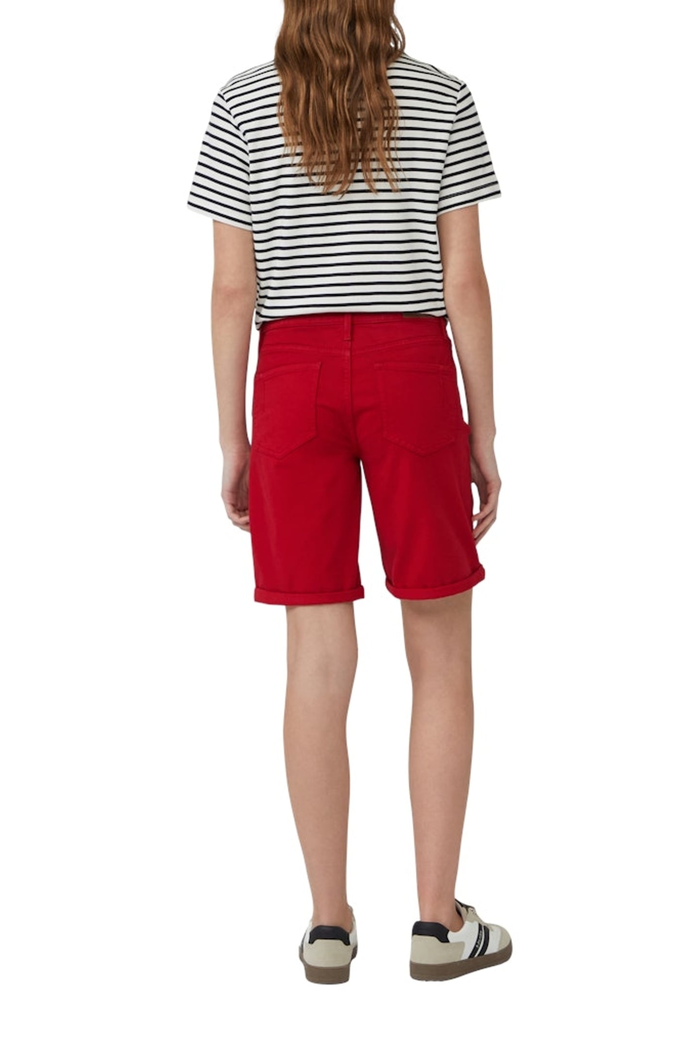 JEANS SHORTS RED DENIM 6