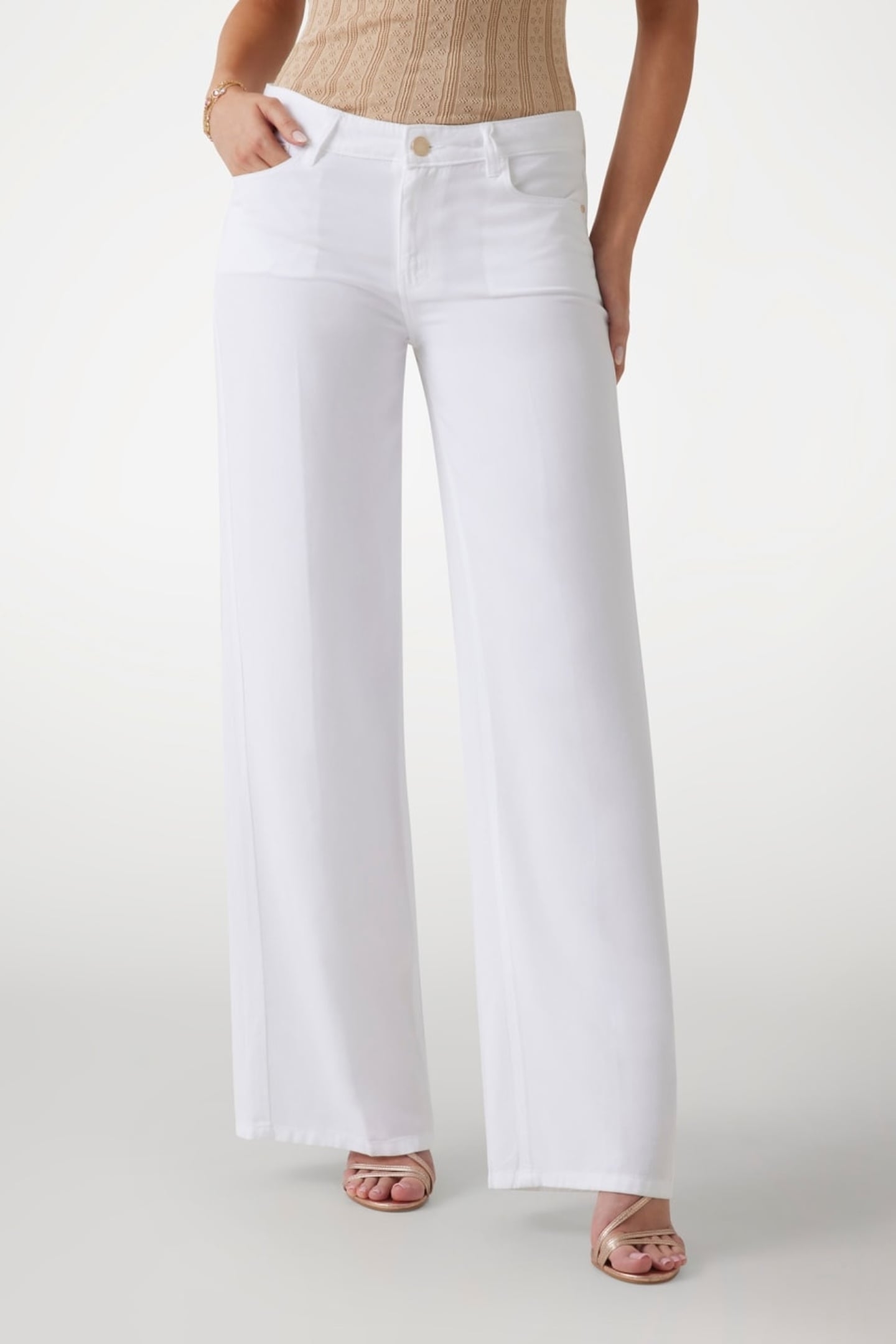 GUESS ECO SEXY PALAZZO PURE WHITE 1