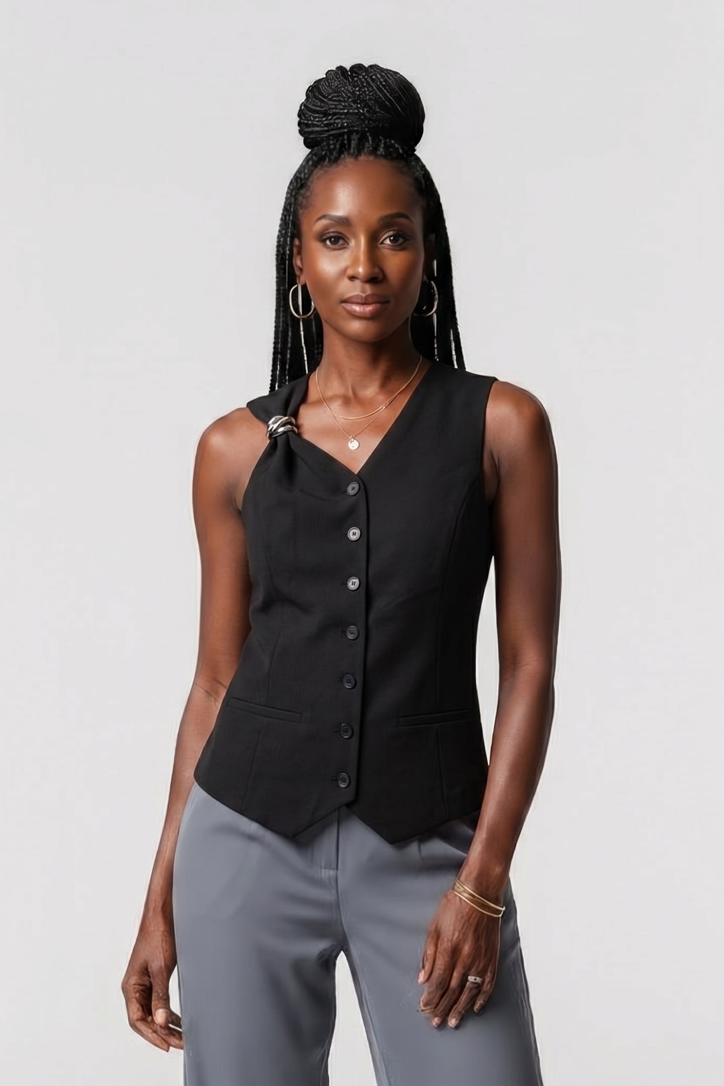 MARCIE WAISTCOAT BLACK 1