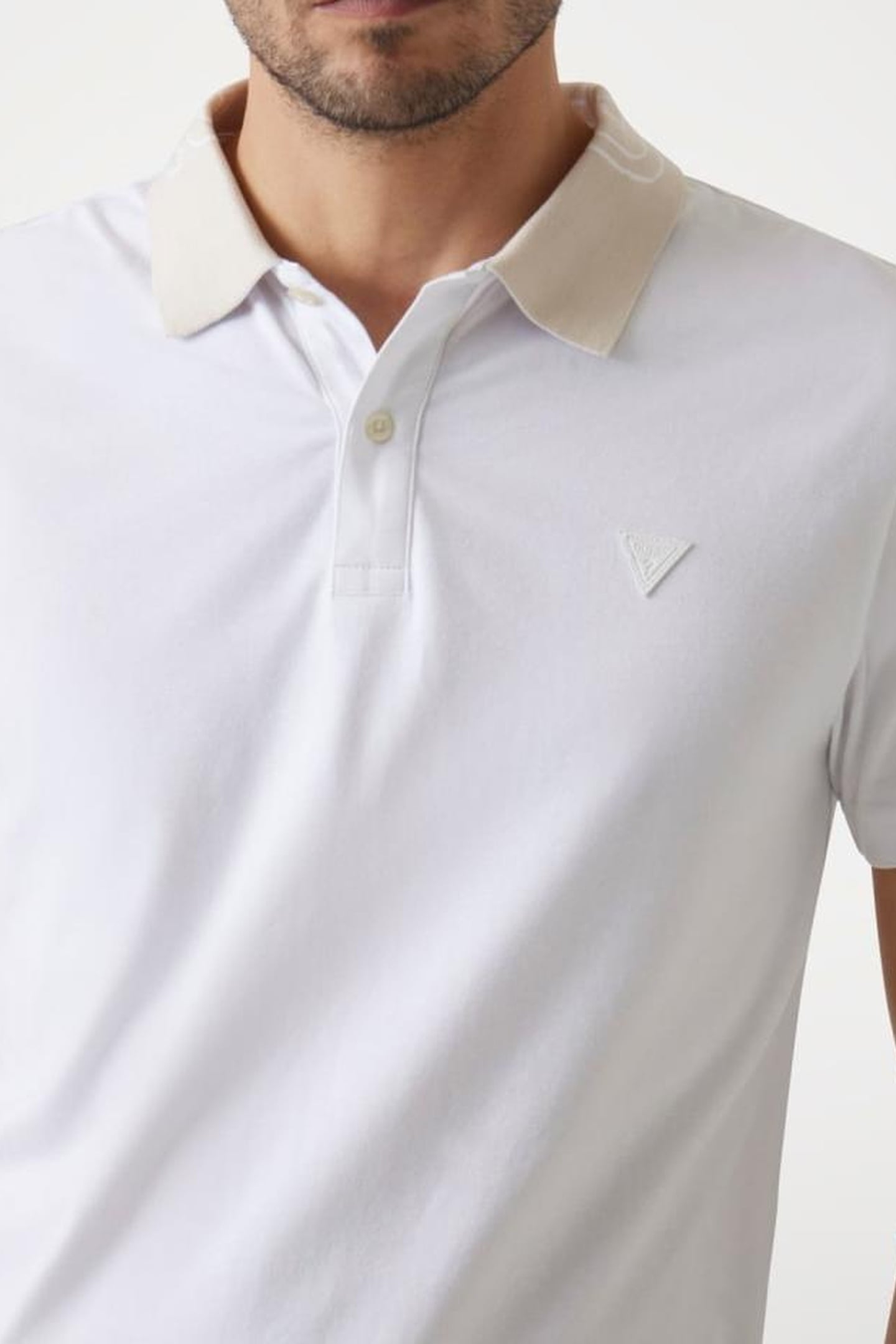 GUESS ECO NOLAN SS POLO PURE WHITE 6