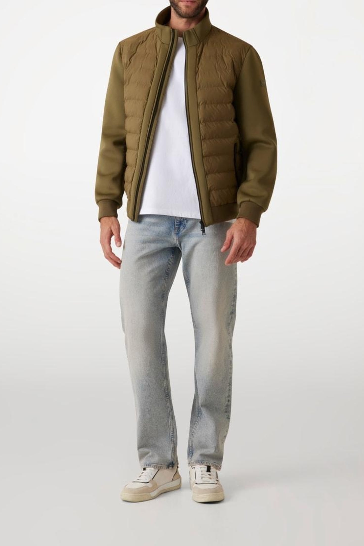 GUESS ECO QUILTED JACKET ARMY OLIVE 6