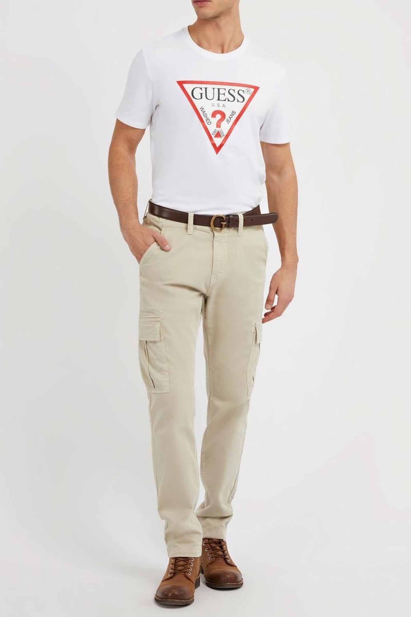 GUESS ECO CN SS ORIGINAL LOGO PURE WHITE 6