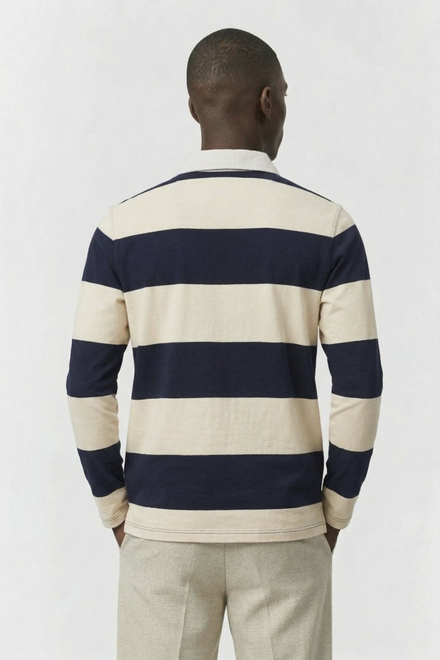 RUGBY LONG SLEEVE POLO DARK SAPPHIRE-ANGORA 2