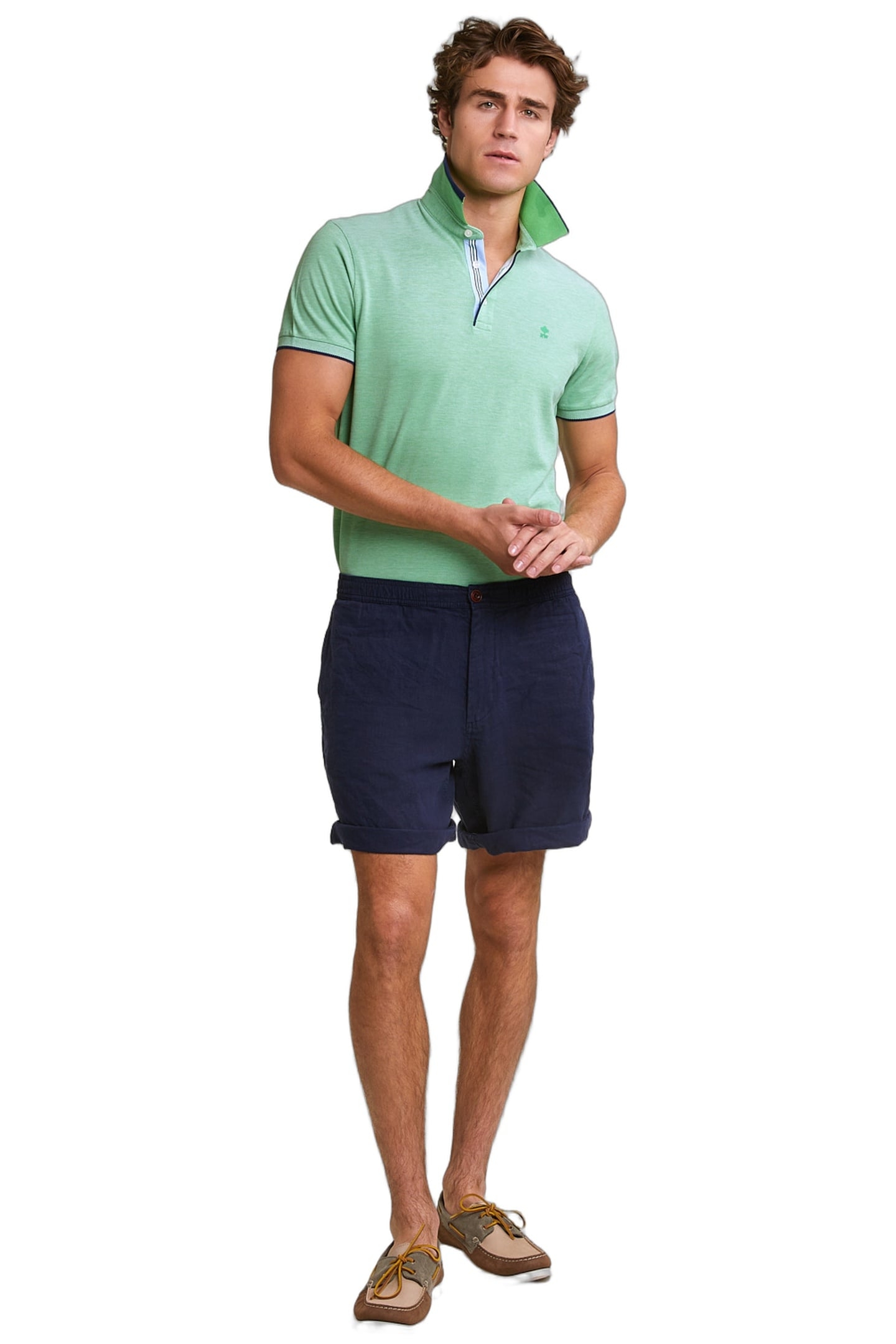 CUSTOM FIT COTTON STRETCH POLO BREADFRUIT 3