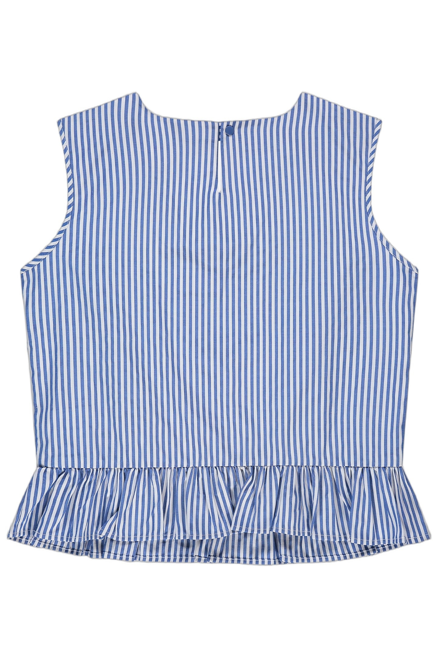 AAVA TOP AZURE BLUE/OFF WHITE 2