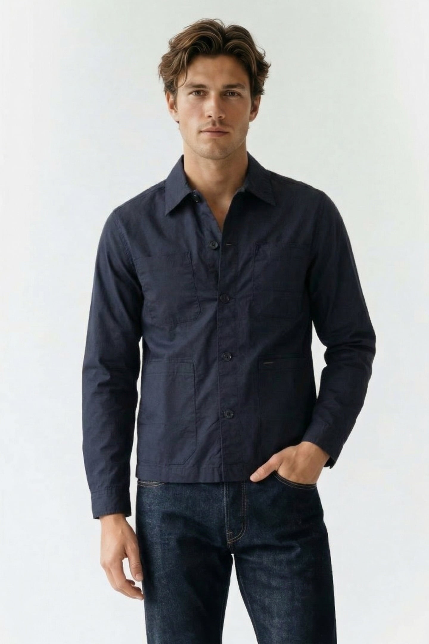 DS_CRUZ CHORE JACKET DK. NAVY 1