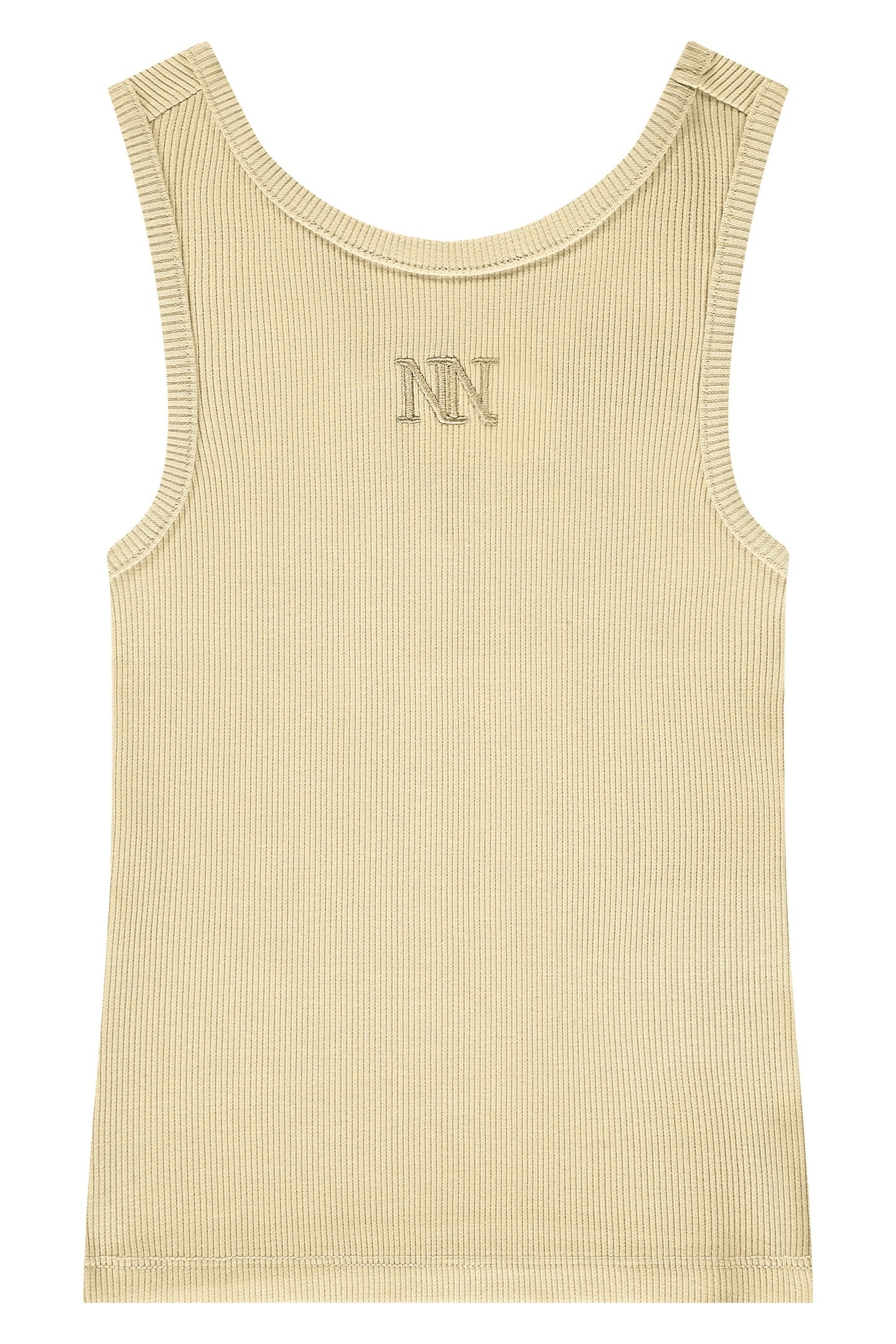 BELLE BACK RIB TOP SOFT YELLOW 1